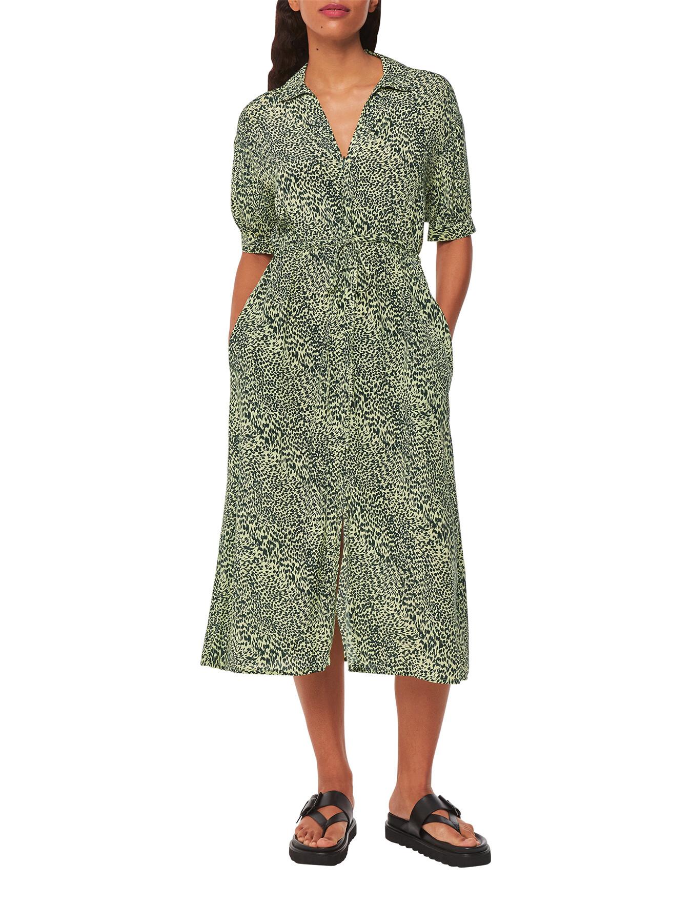 Animal print shirt dress whistles discount