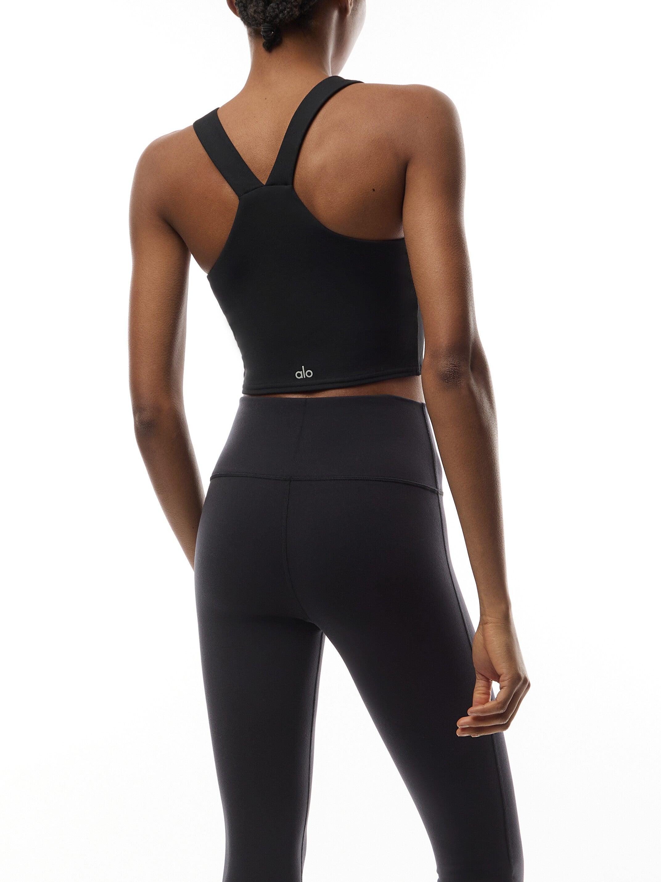 Alo Yoga Airbrush Real Bra Tank in Black | Lyst UK