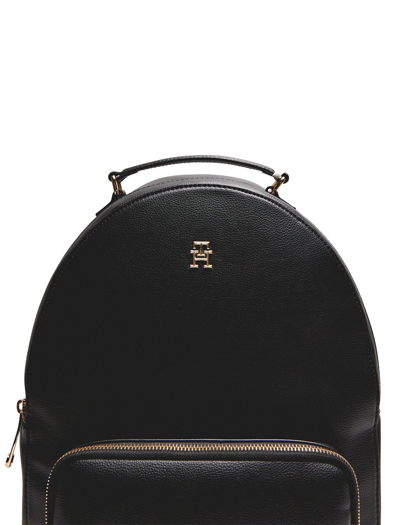 Tommy Hilfiger Soft Logotape Backpack in Black Lyst UK
