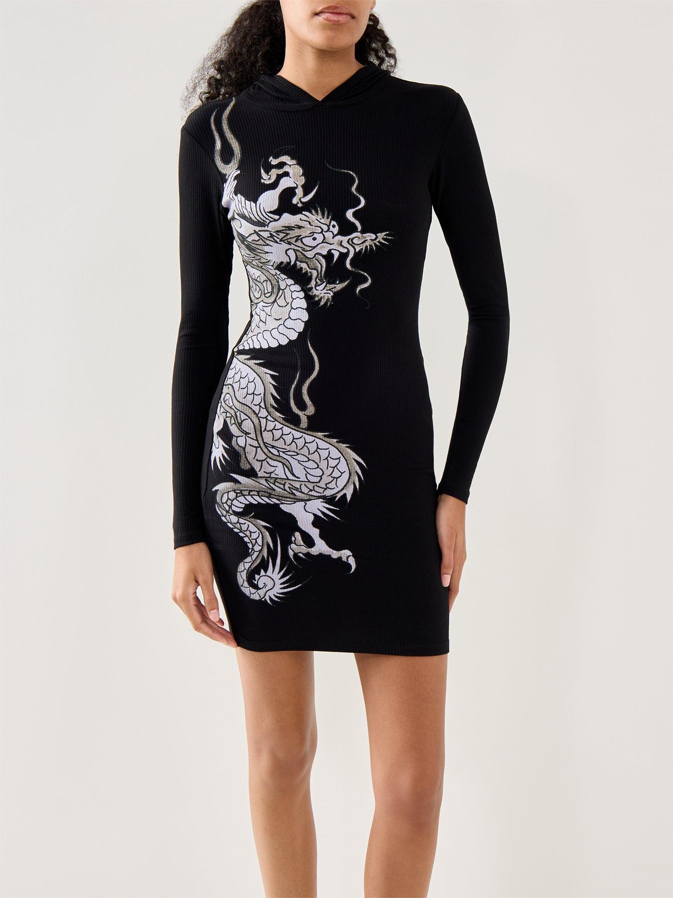 Ed Hardy Dragon Hoodie Dress in Black | Lyst UK Ed Hardy Dragon Hoodie Dress in Black | Lyst UK