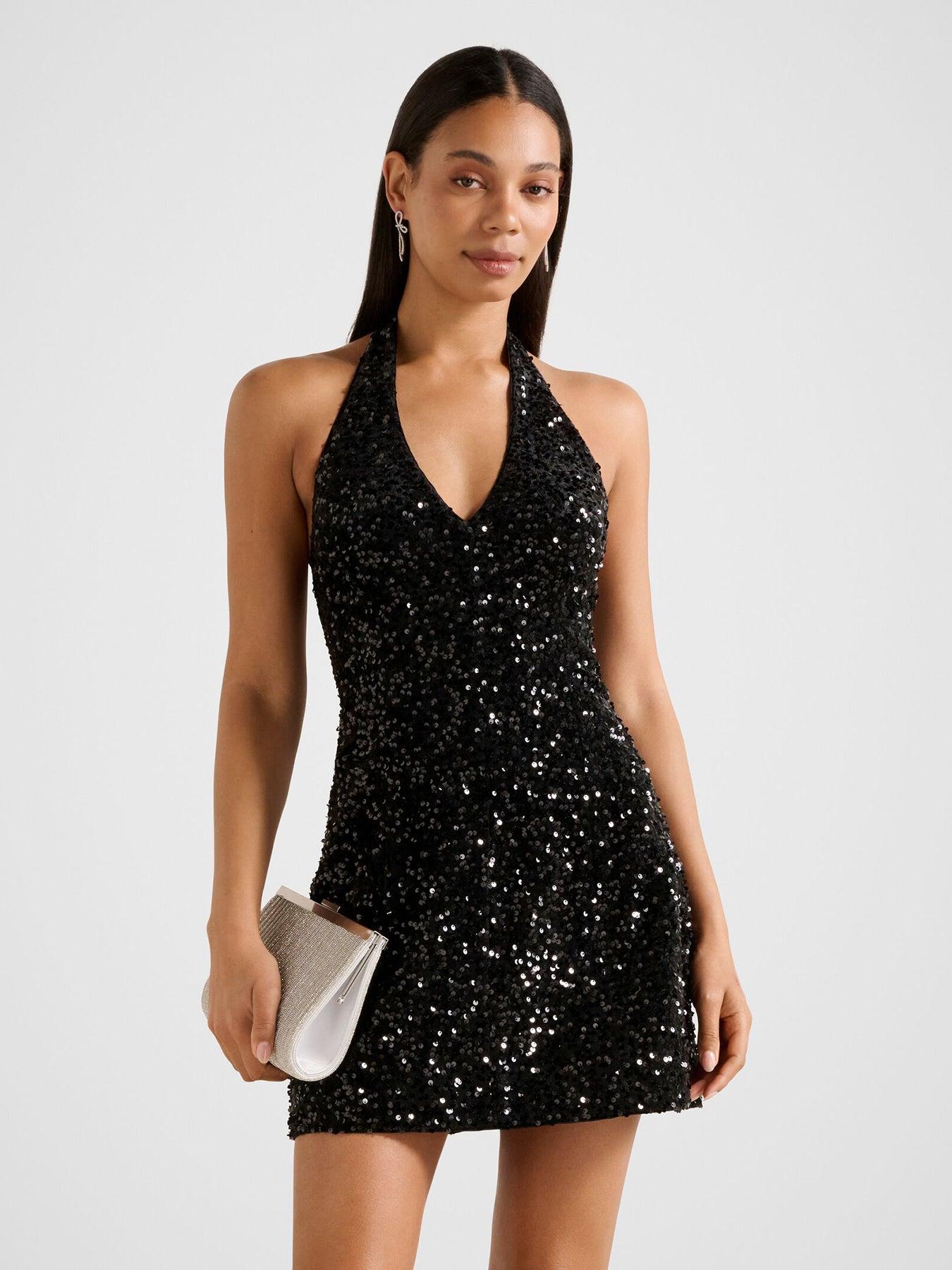 forever new glitter dress Kirby Sequin Mini Dress Porcelain main image 1