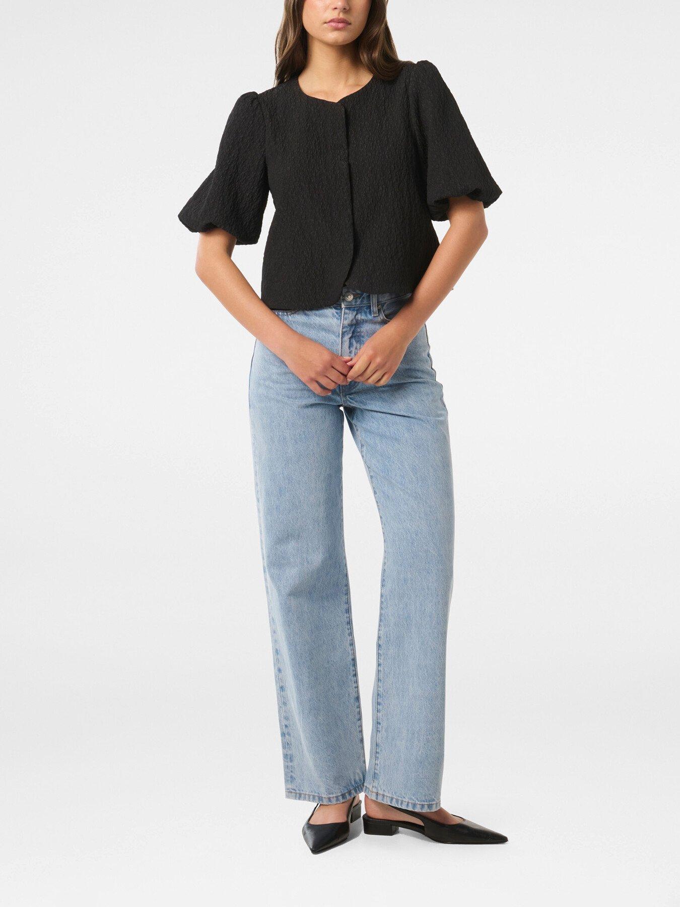 Forever New Women s Bay Puff Sleeves Top in Black Lyst UK