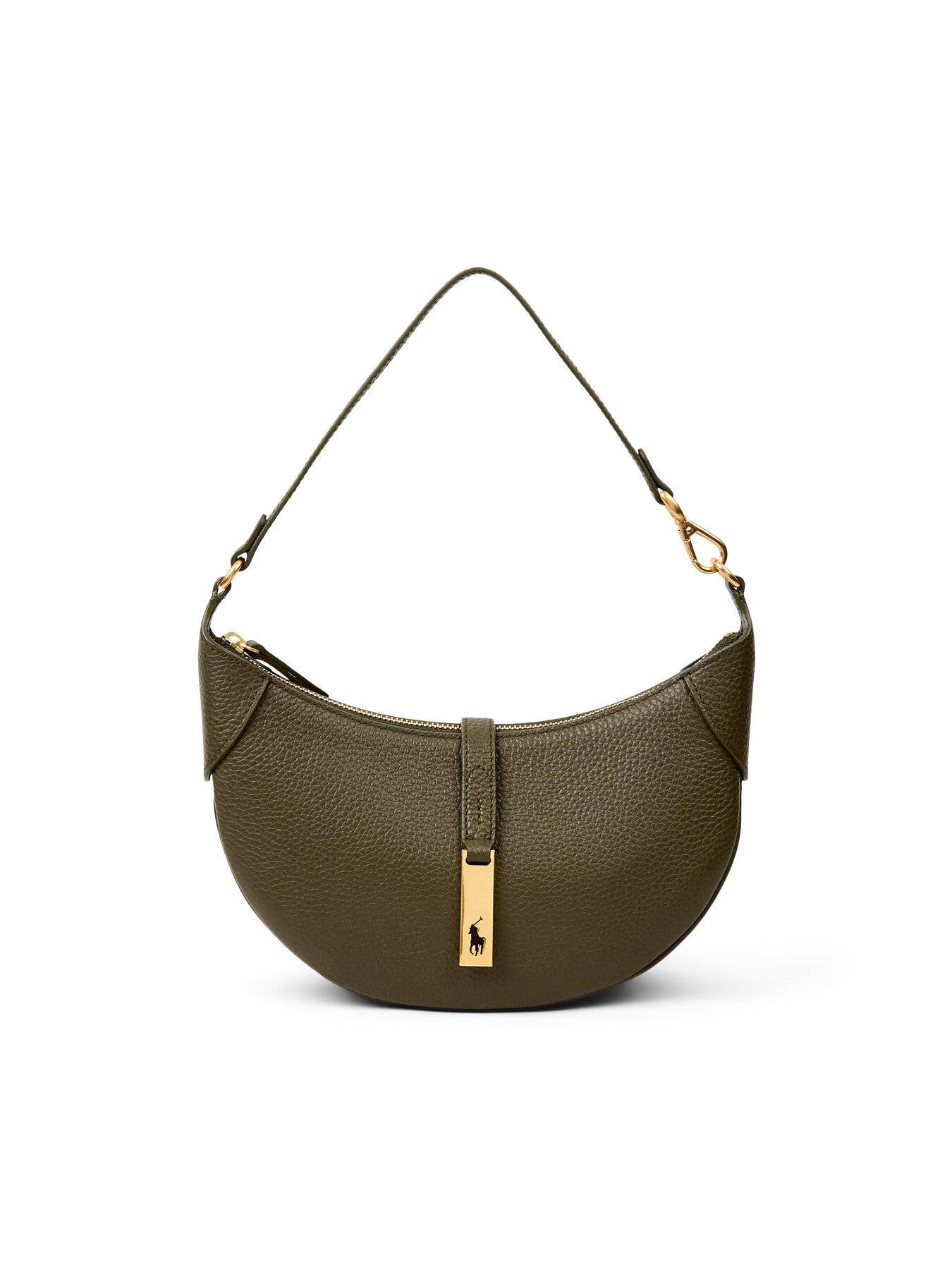 Polo Ralph Lauren Shiny Drum Pebble Shoulder Bag in Metallic