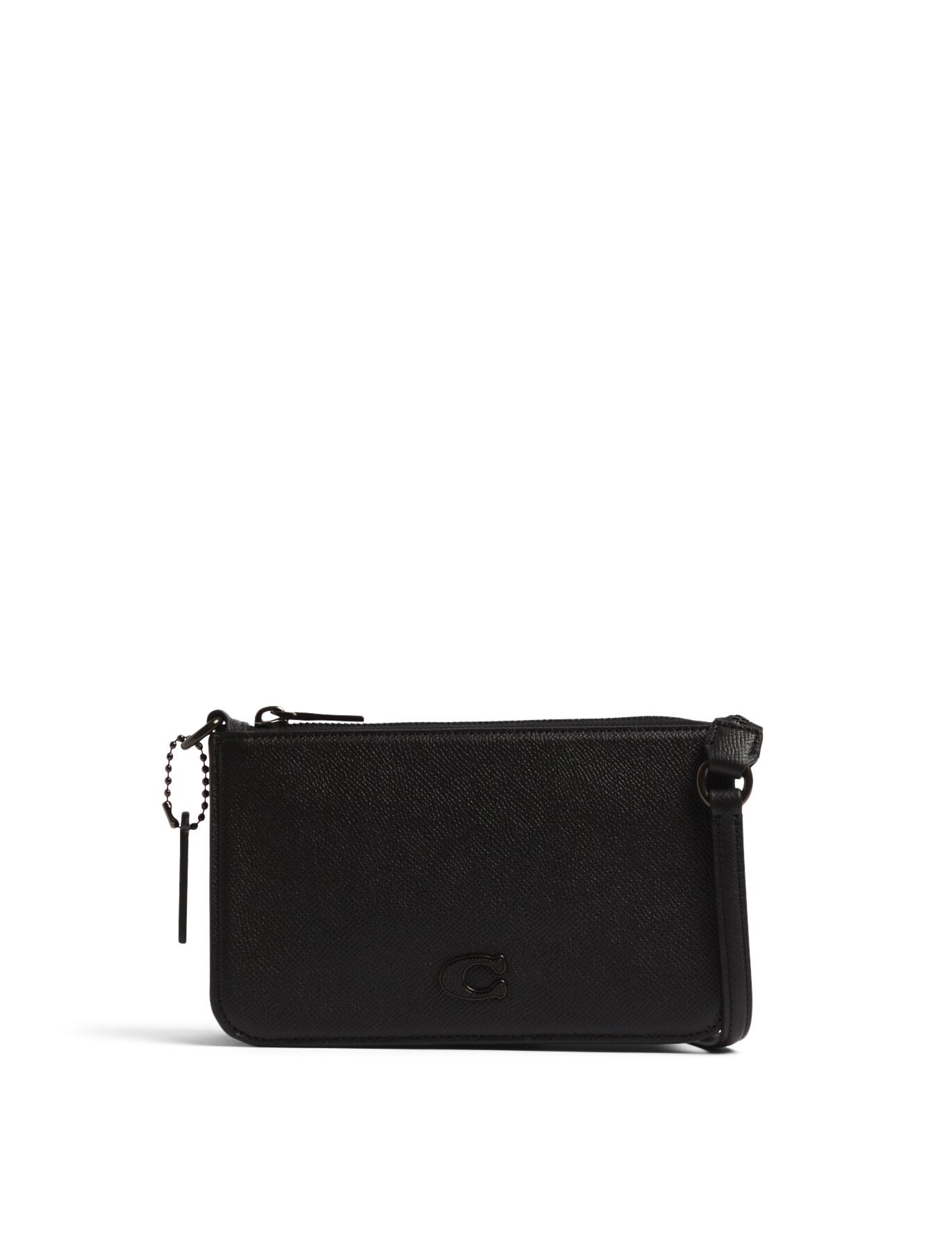 COACH Women s Pouch Bag In Crossgrain Leather in Black Lyst UK