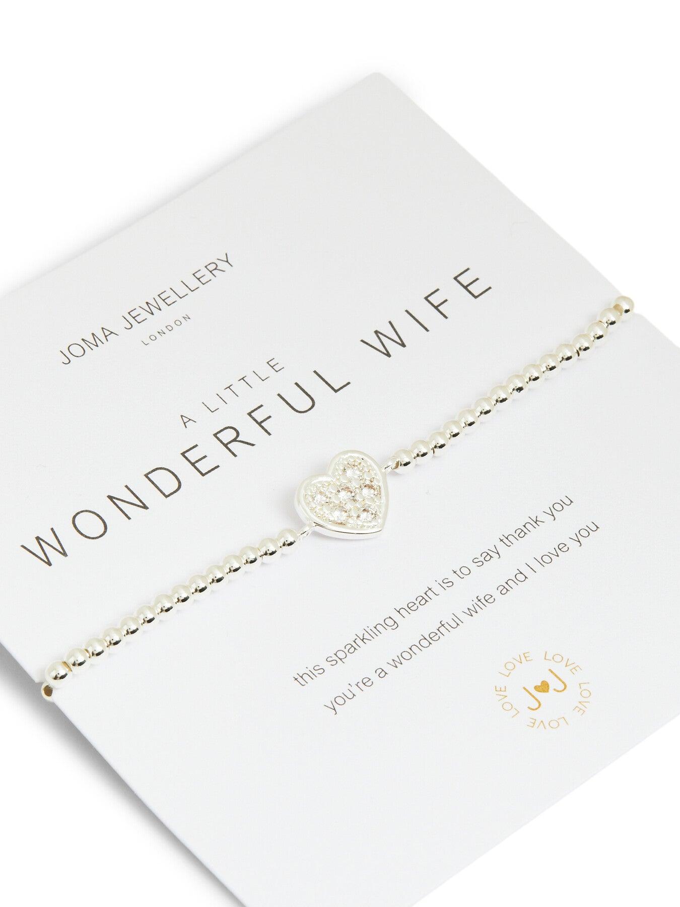 Wonderful Wife Joma Wife Bracelet Joma Jewellery Silver A Little