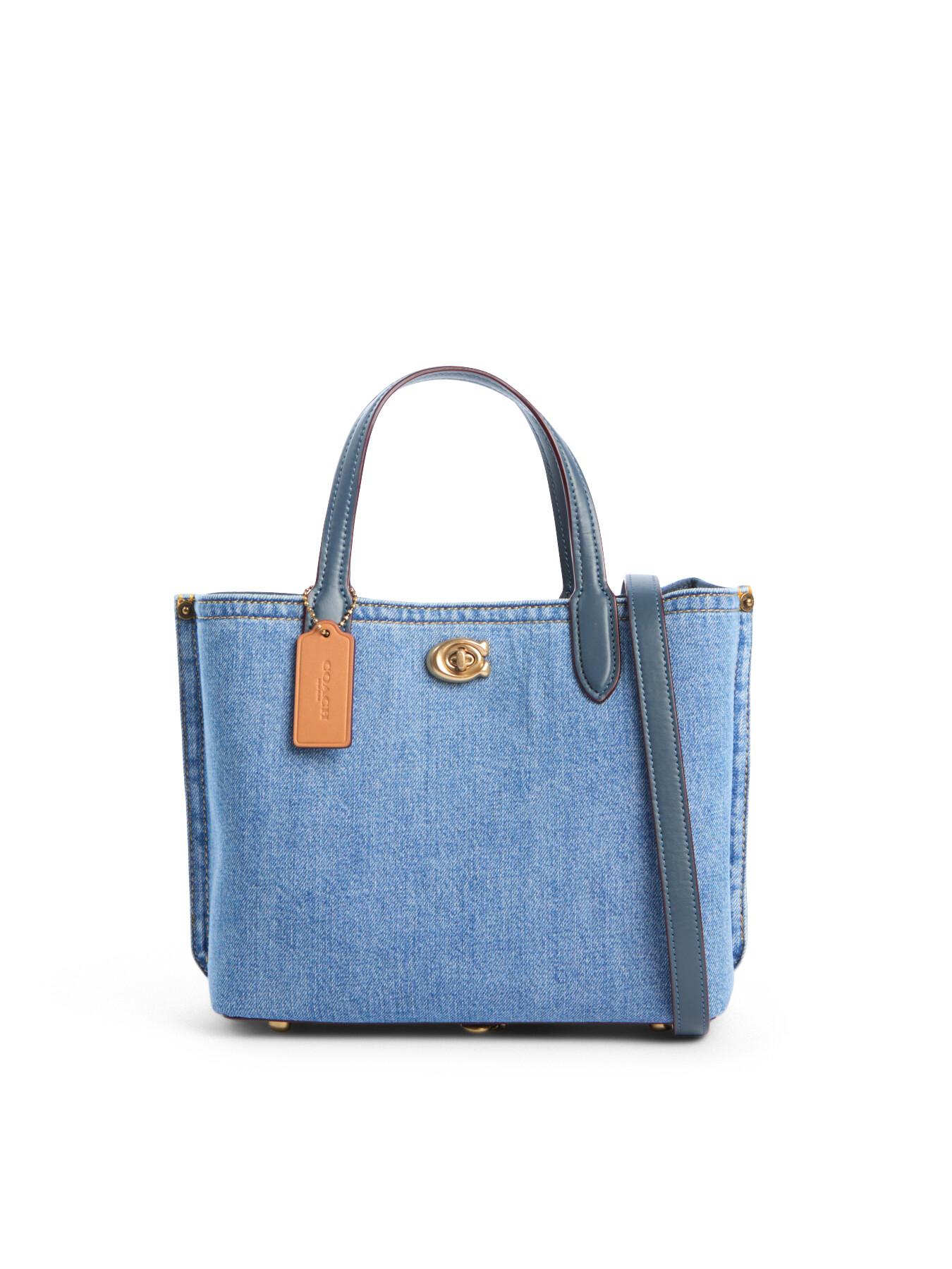 Coach navy tote bag sale