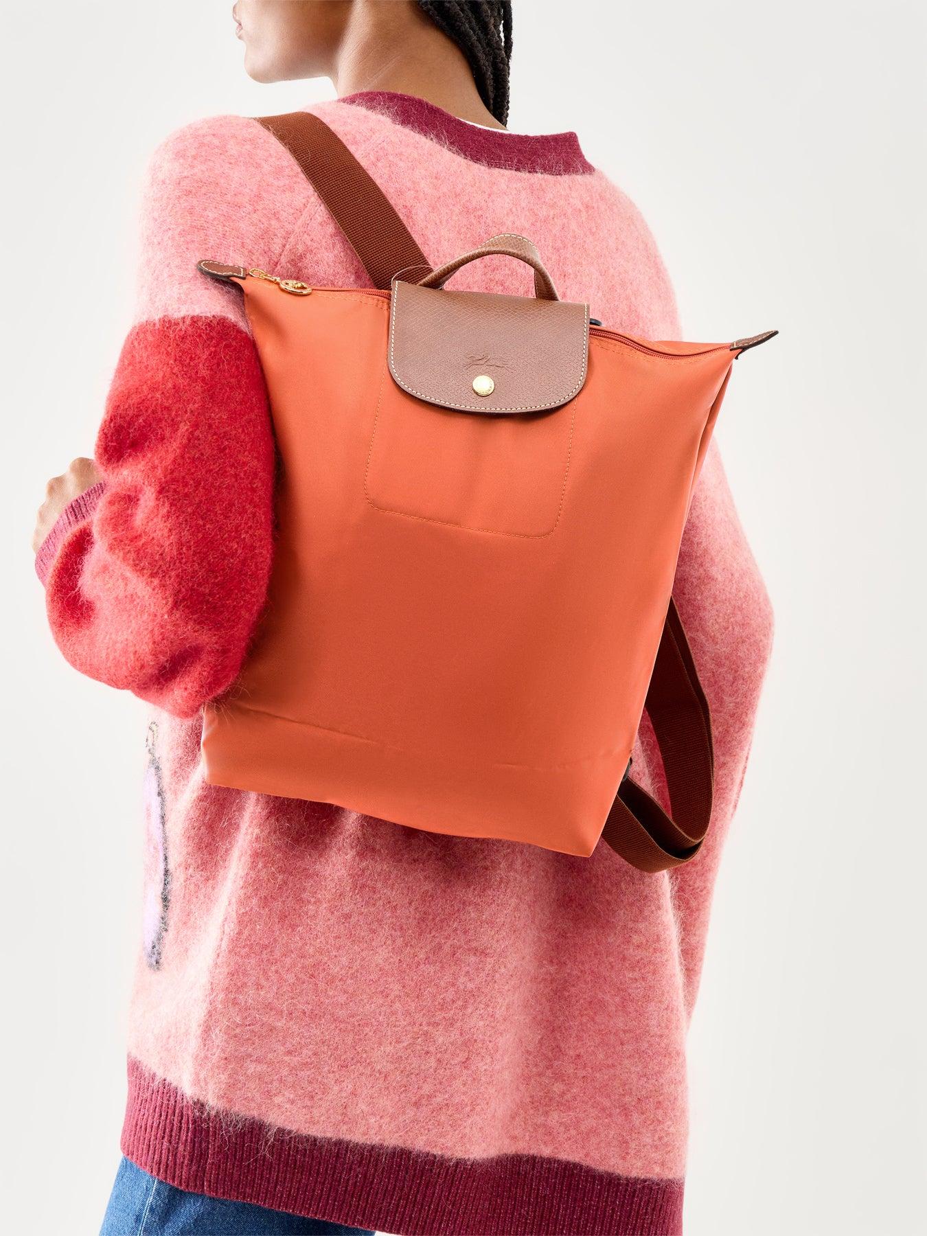 Longchamp Backpack Orange Longchamp Le Pliage Original Medium