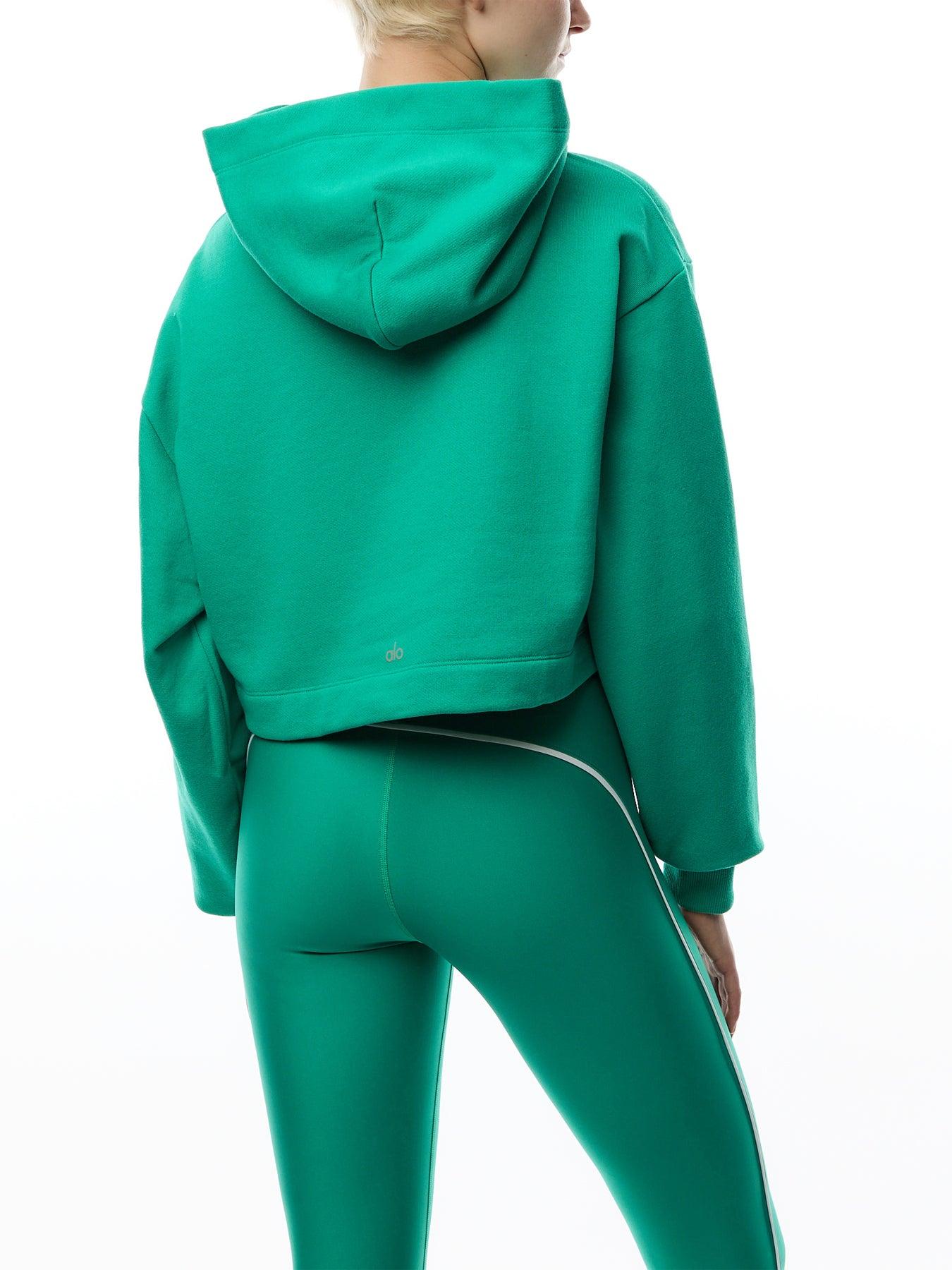 Alo Yoga Bae Hoodie in Green | Lyst UK