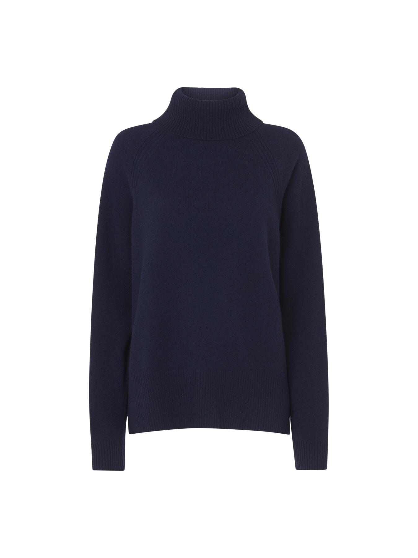 Whistles Women's Cashmere Roll Neck in Blue Lyst UK