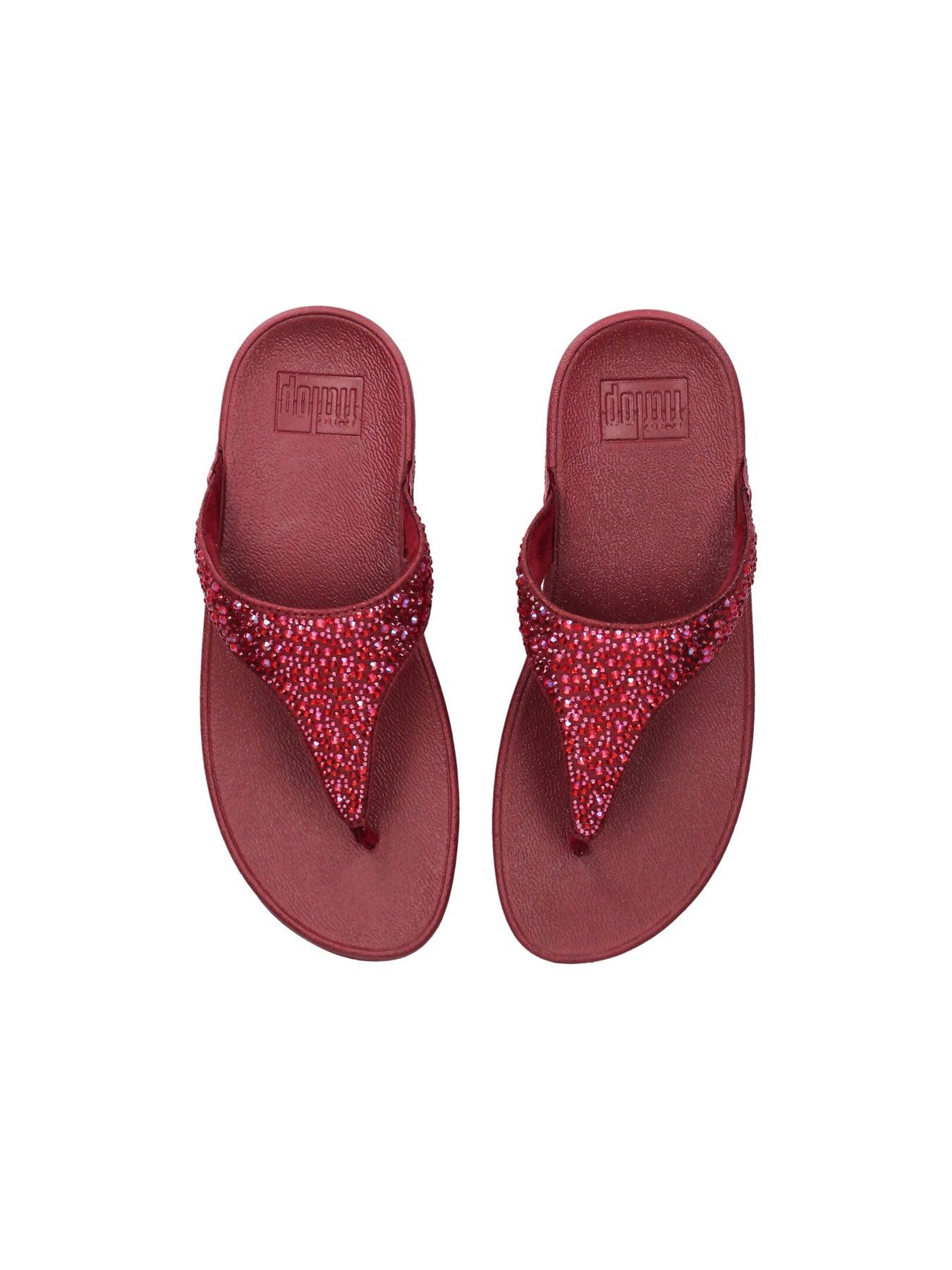 Fitflop Lulu Crystal-Mix Toe-Post Sandals Lyst UK