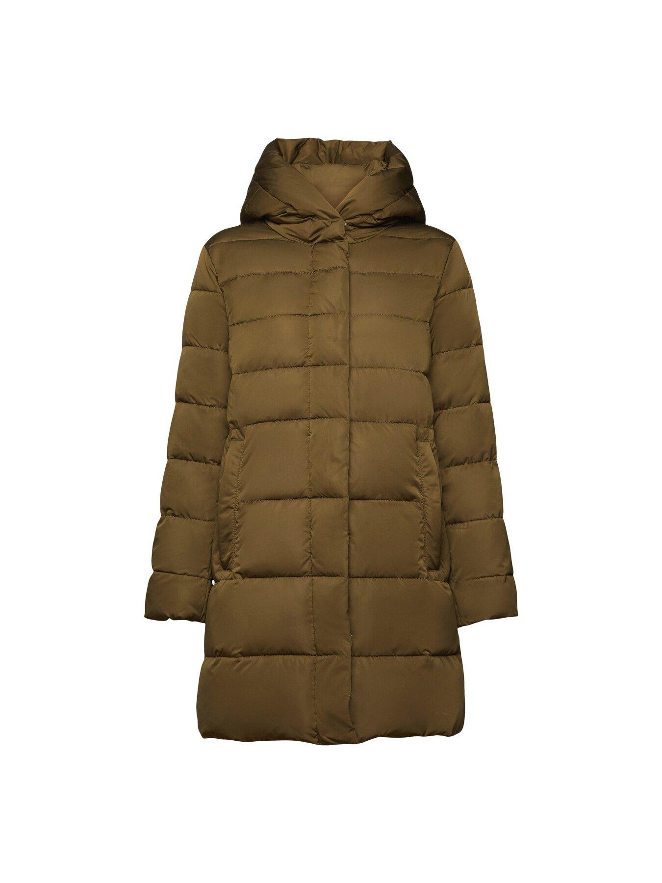 Esprit Women s Knee Length Padded Coat in Natural Lyst UK