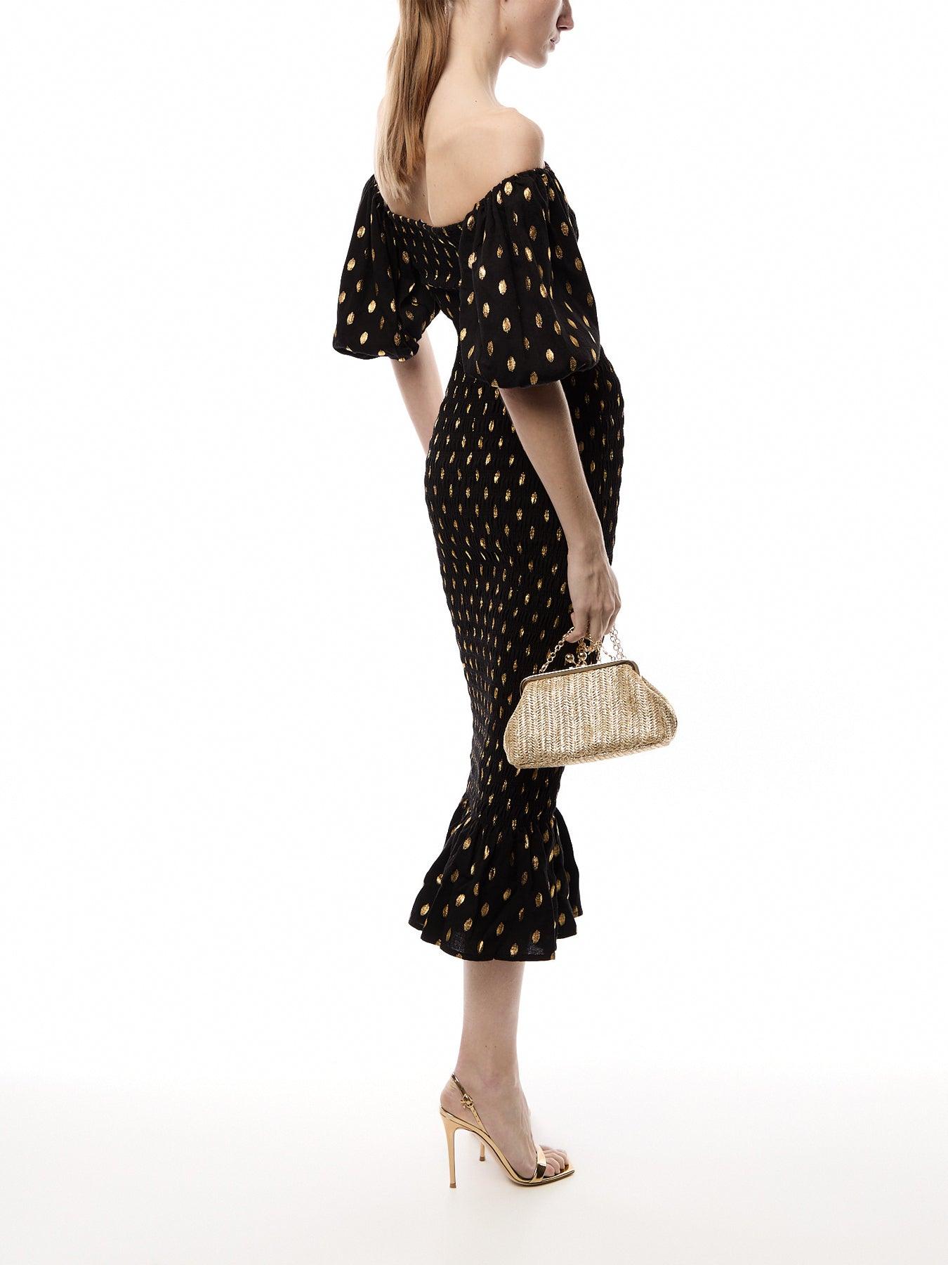 Never Fully Dressed Jojo Dress With Fleck in Black | Lyst UK