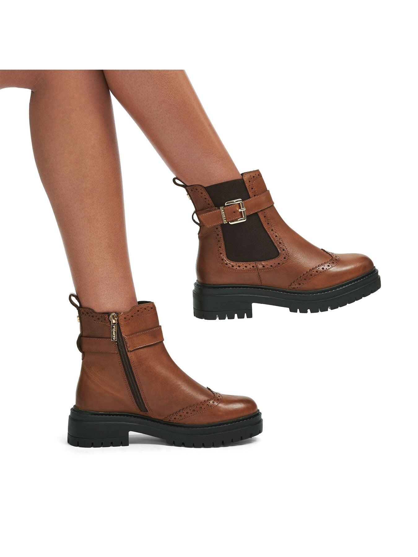 Carvela Kurt Geiger Women's Headline Brogue Leather Ankle Boots in