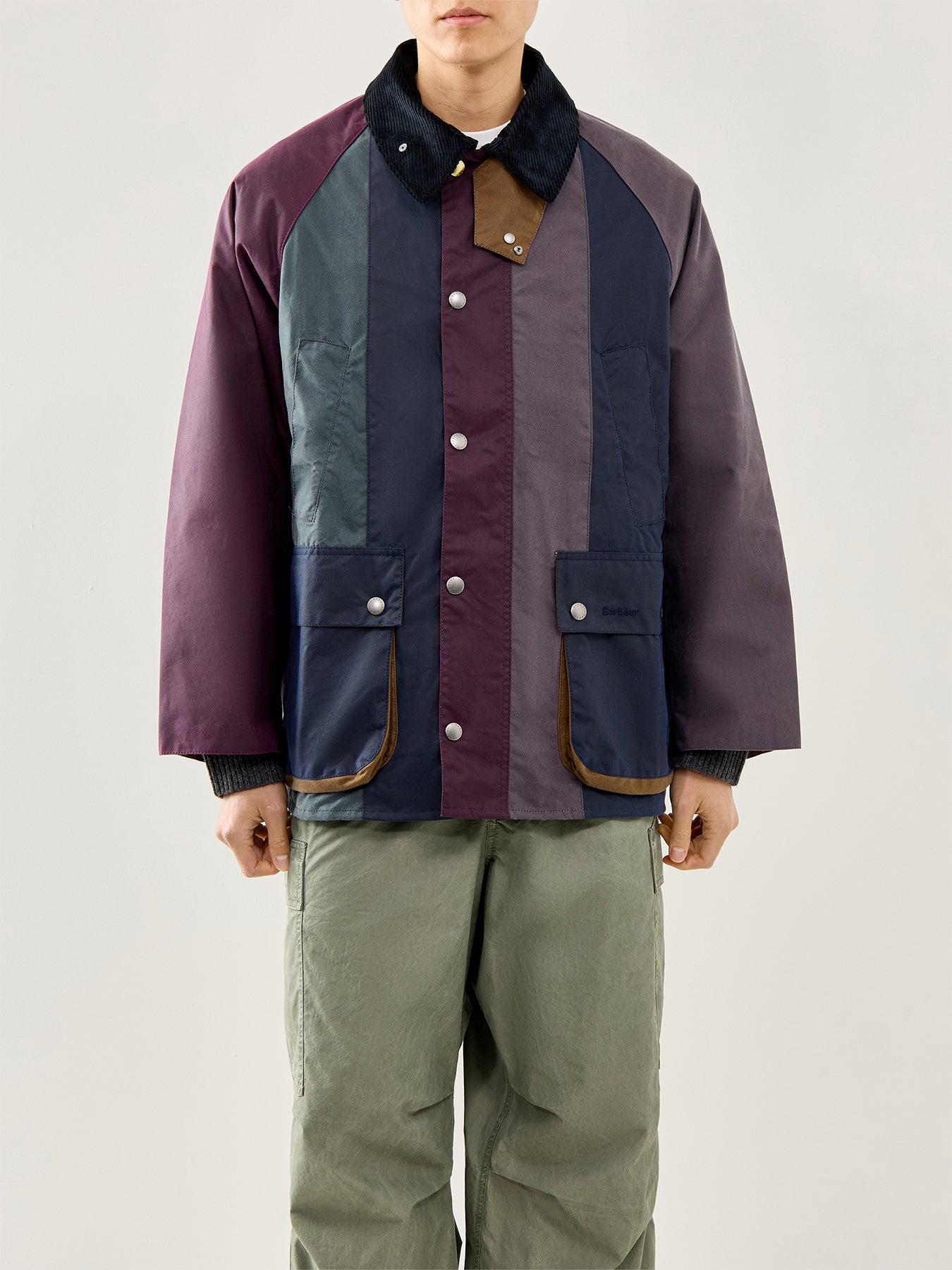Barbour Paul Smith Loves Oversized Bedale D Wax Jacket in Blue for