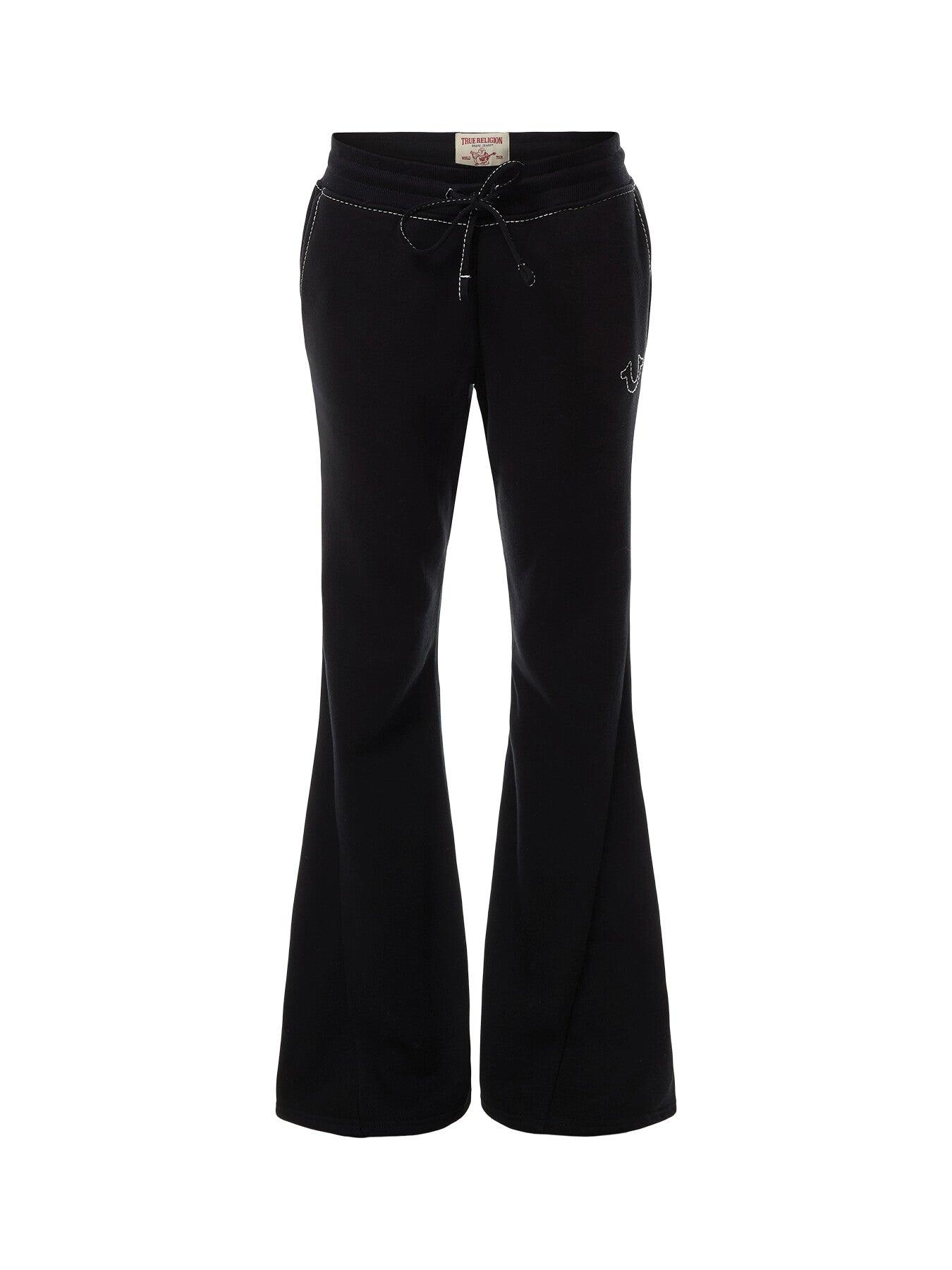 TRUE RELIGION Low Rise Big T Joey Sweatpants in Black | Lyst UK