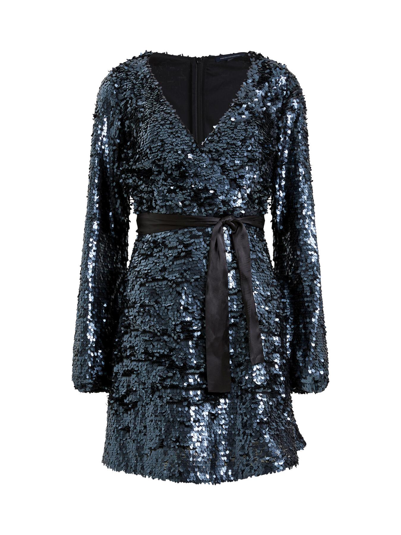 French connection blue sequin dress online