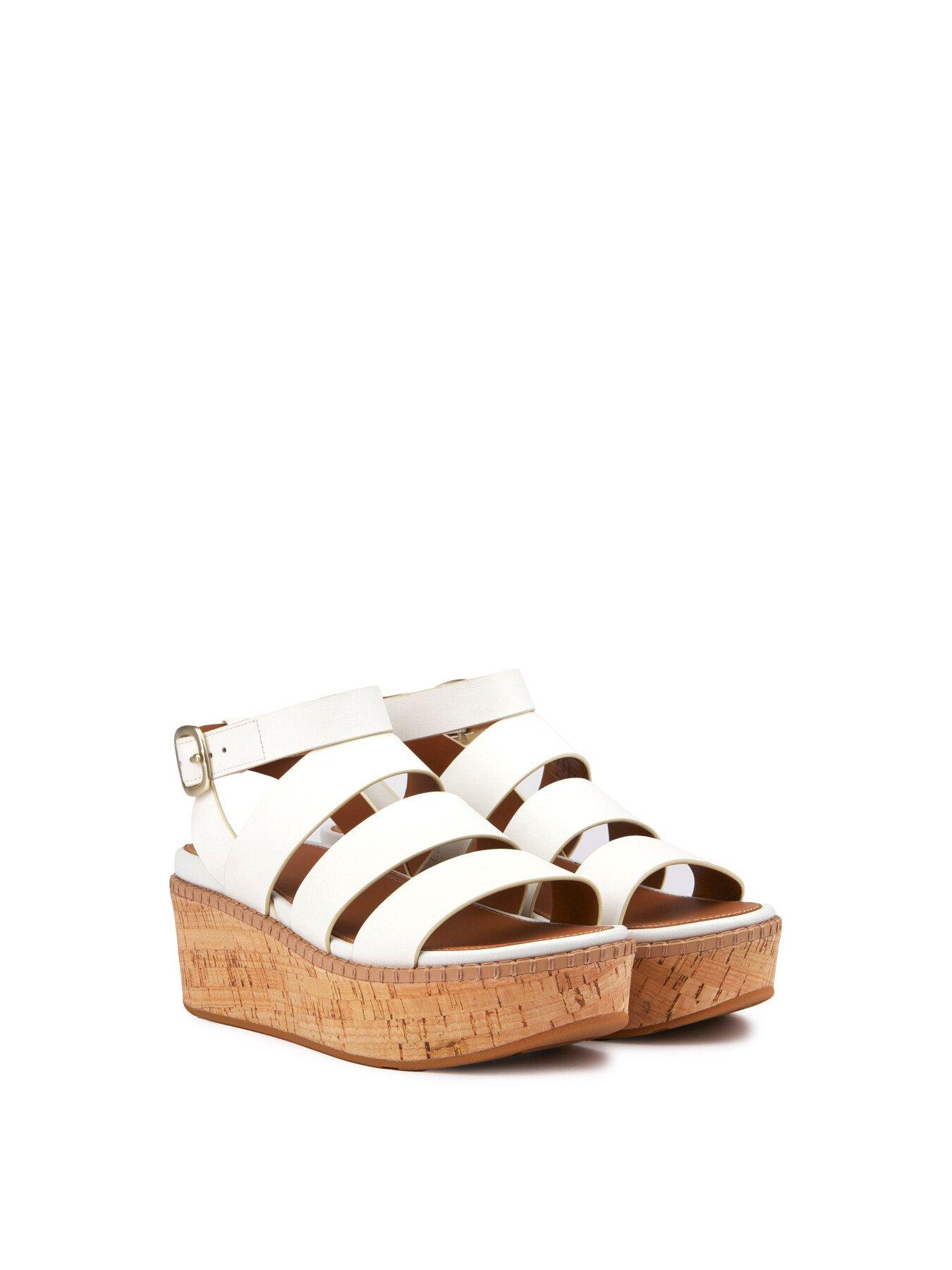 Fitflop Women's Eloise Strappy Wedge Sandals in White | Lyst UK