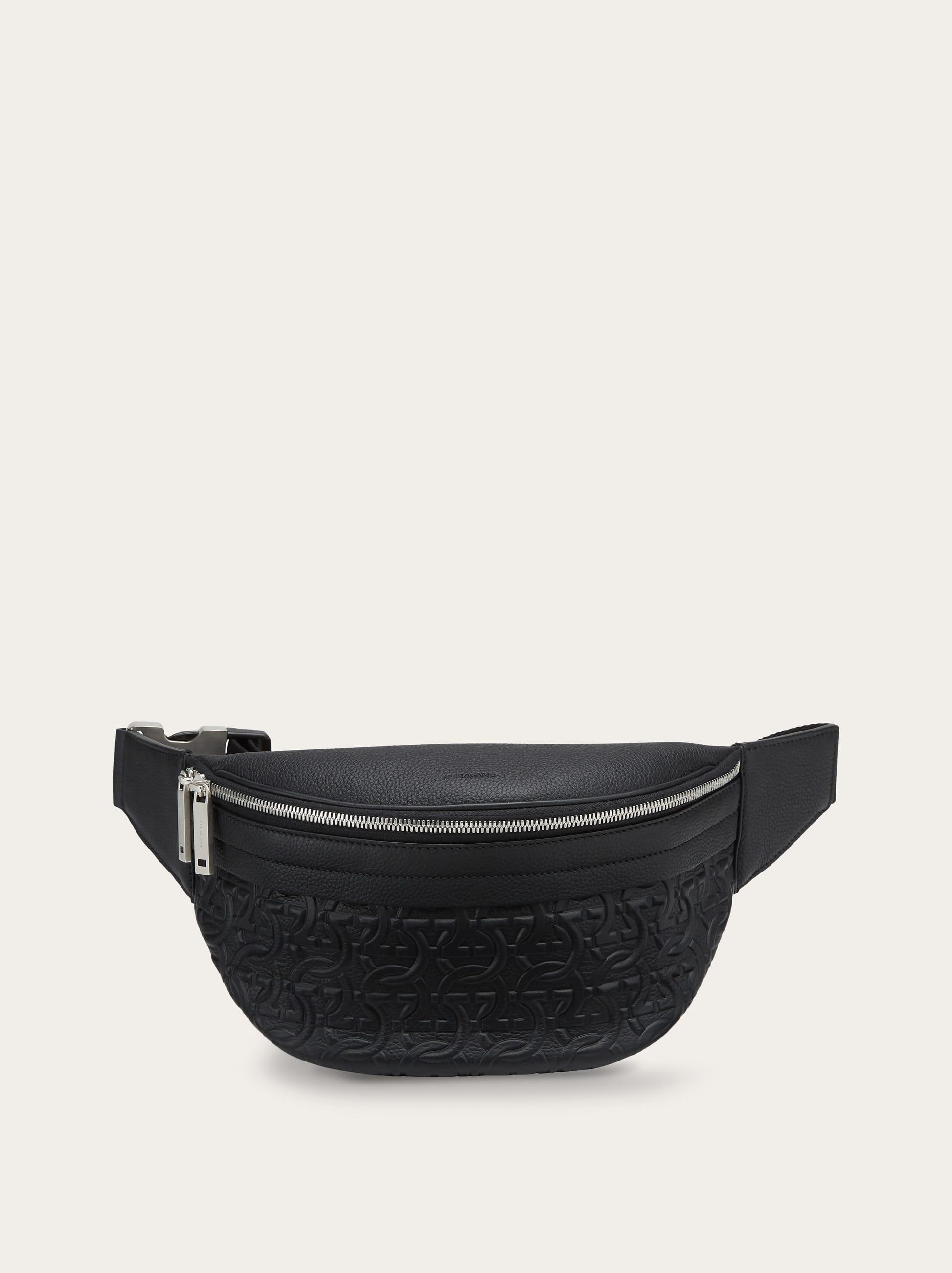 Ferragamo Embossed Gancini Belt Bag in Black for Men Lyst UK