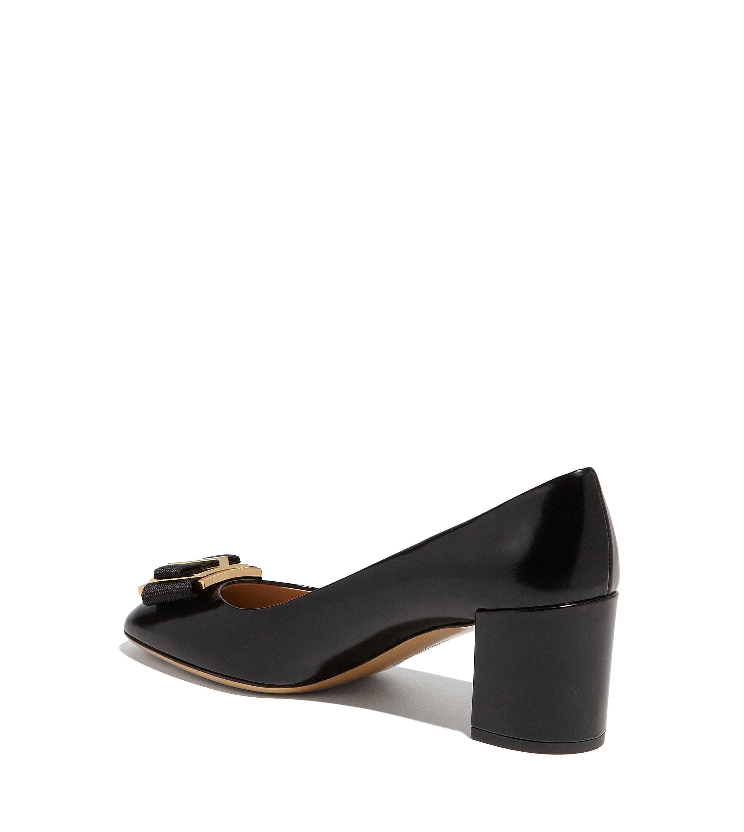 ferragamo double bow pump shoe