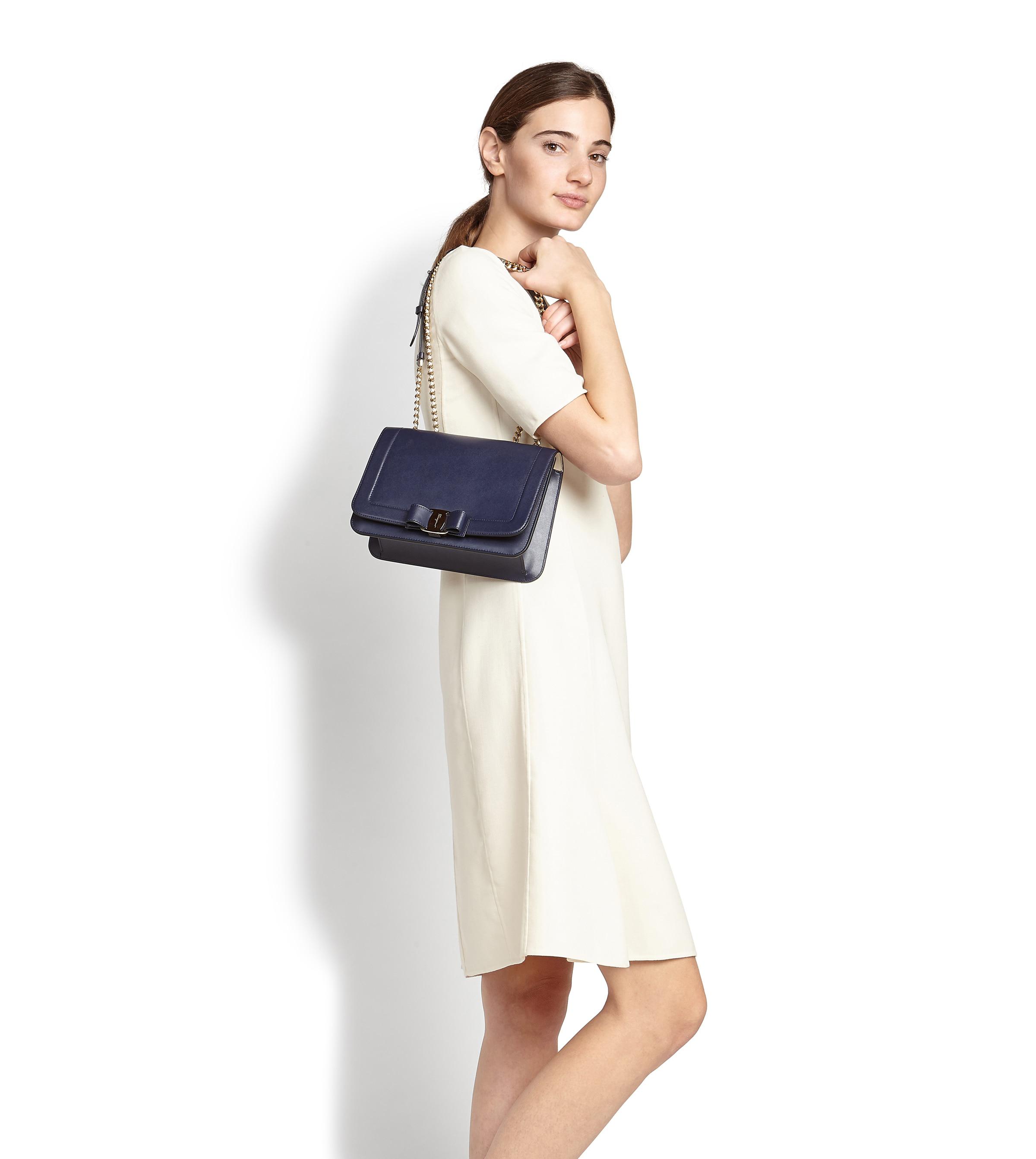ferragamo vara bow flap bag