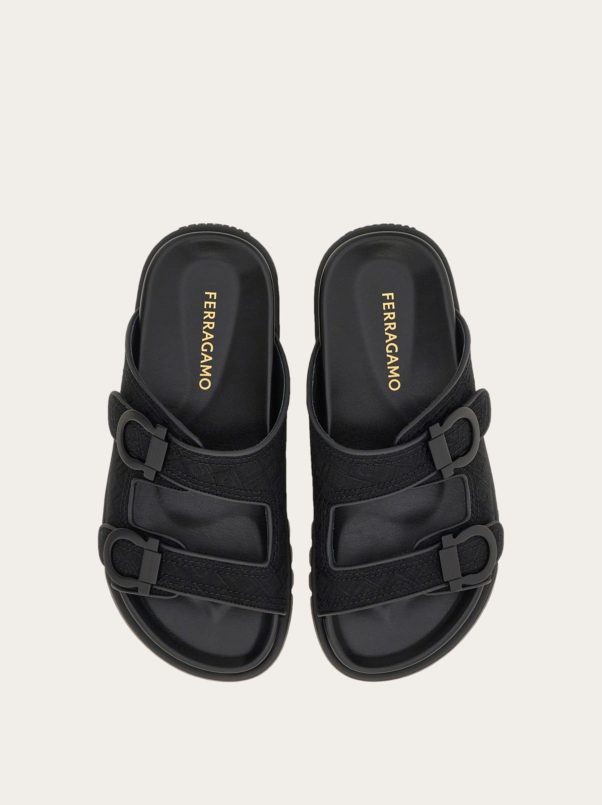 Ferragamo gancini slides hot sale
