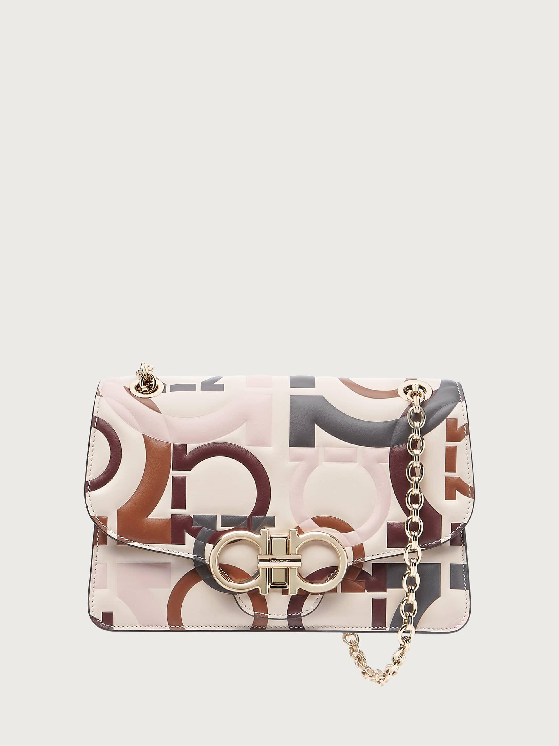 quilted gancini flap bolsa