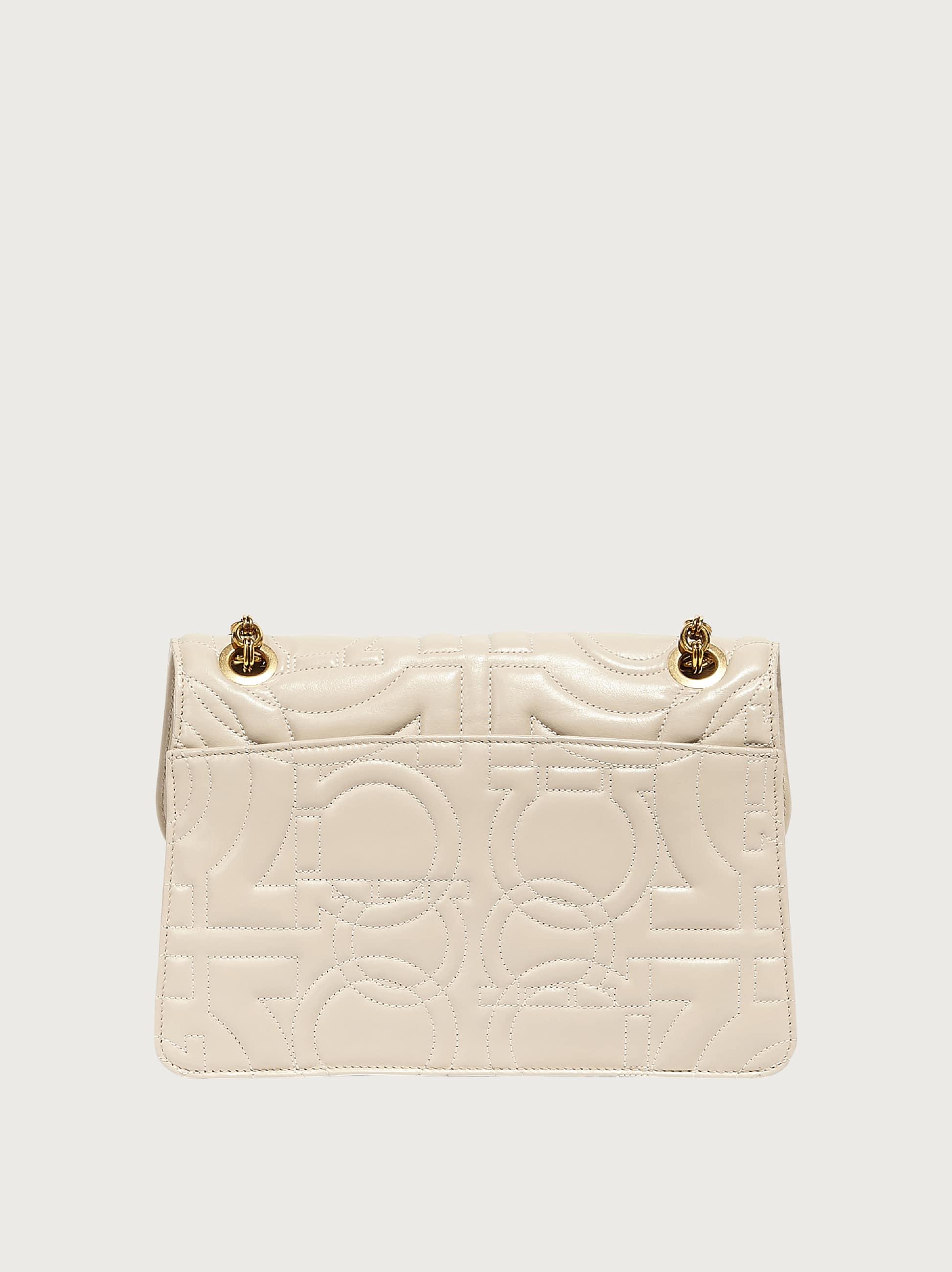 Quilted Gancini Flap Bag (l)