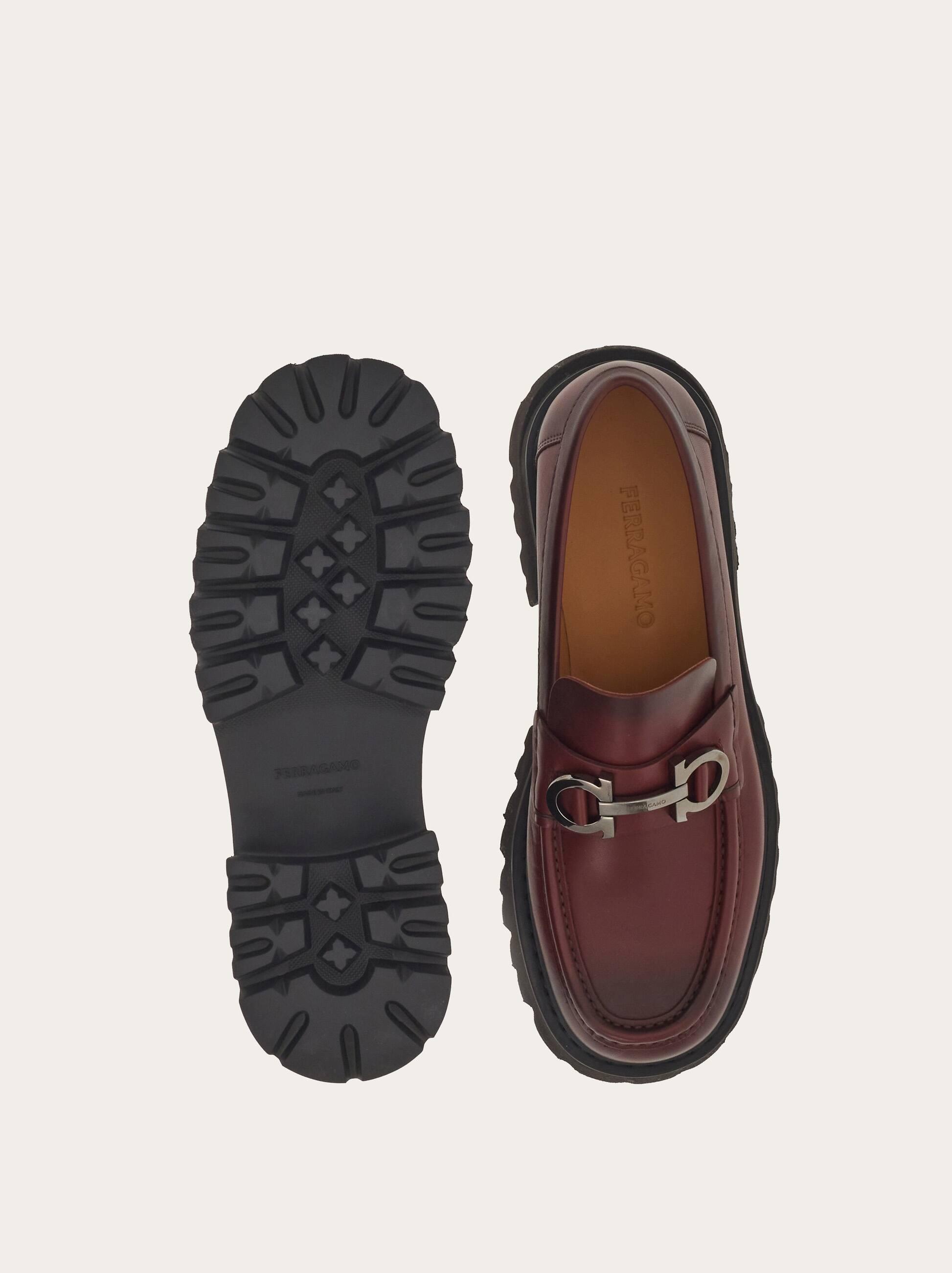 Ferragamo Chunky Moccasin With Gancini Ornament in Brown for Men