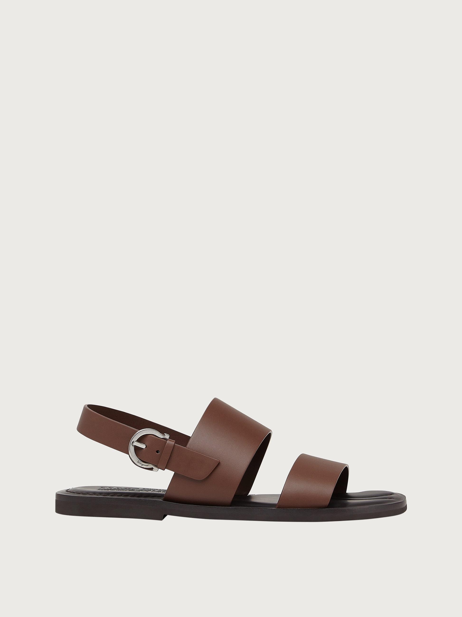 Ferragamo Gancini Sandal in Brown for Men Lyst