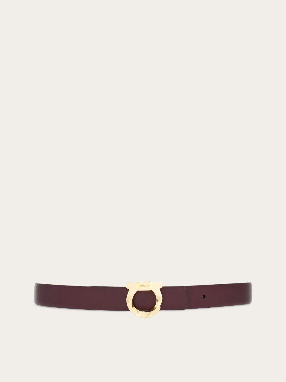 Ferragamo burgundy belt cheap