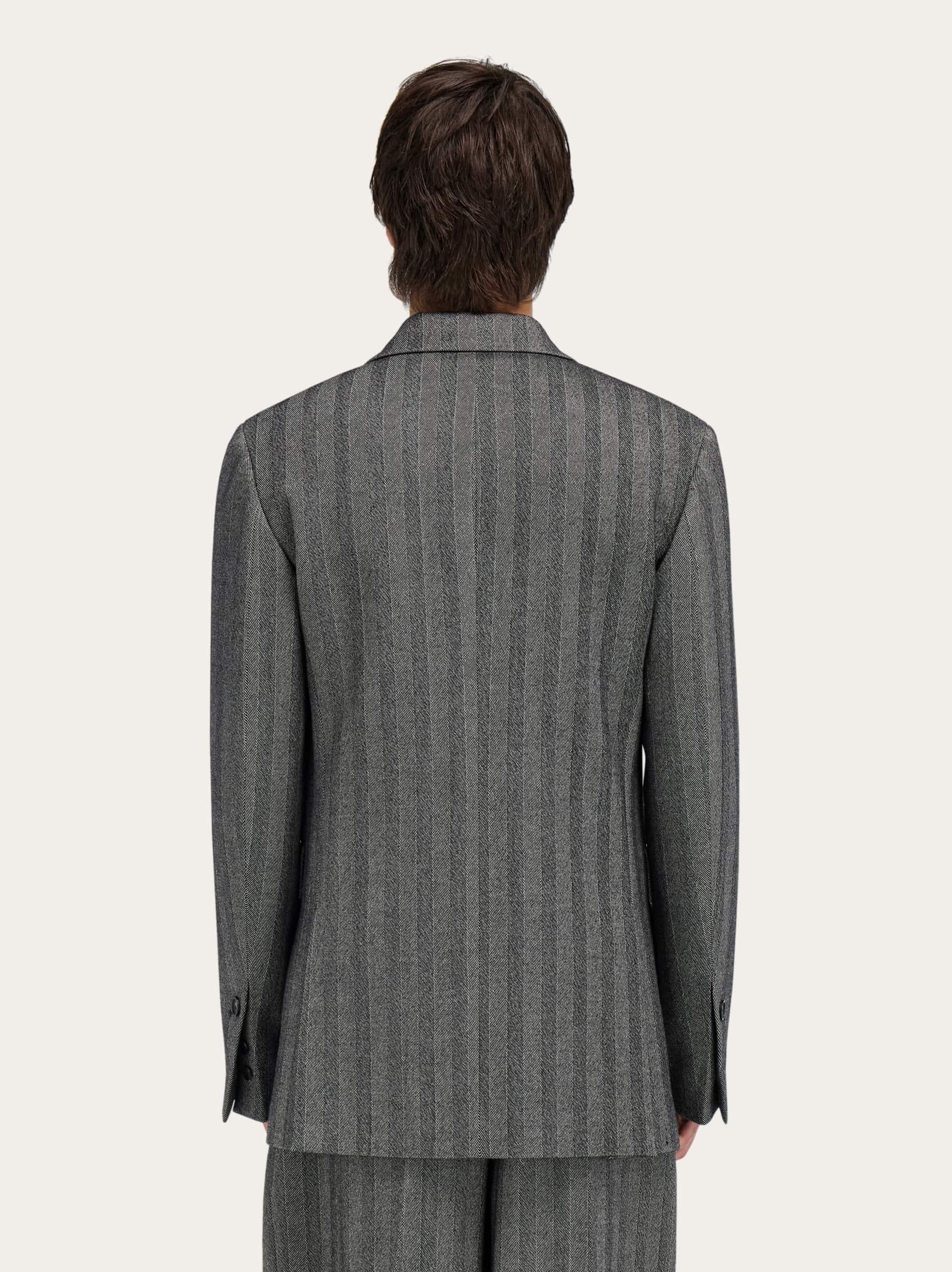 Uomo Blazer Doppio Petto da Uomo di Ferragamo in Grigio Lyst