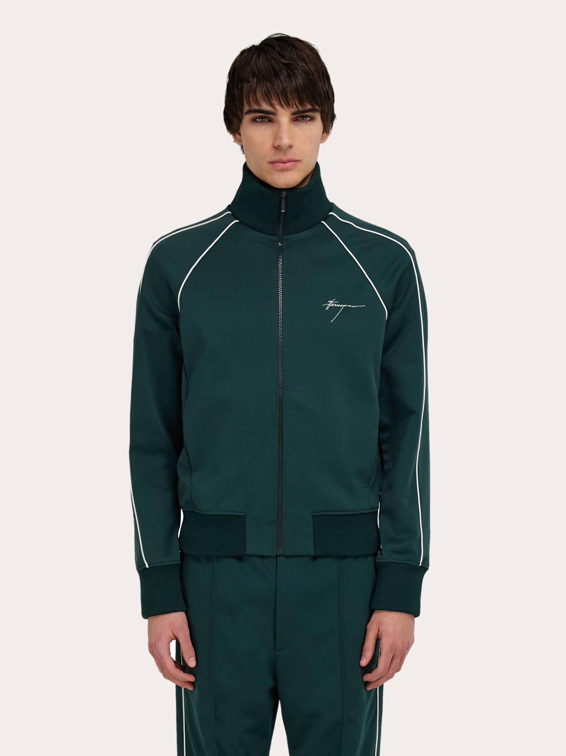 Ferragamo Tracksuit Top in Green for Men | Lyst