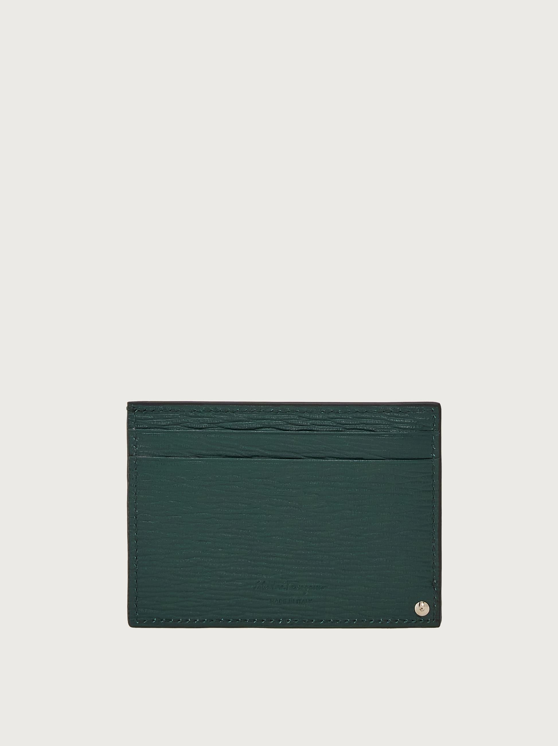 Gancini Card Holder With Pull-out Id Window