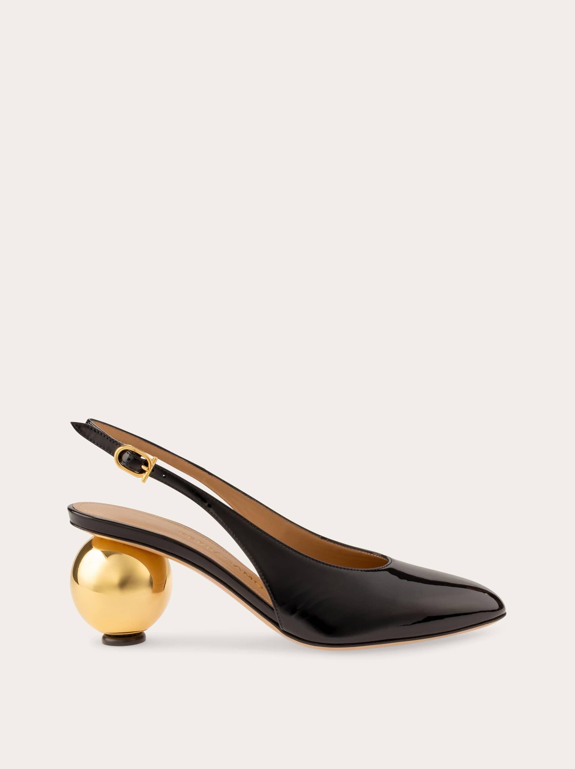 【FERRAGAMO】Spherical heel pump Spherical heel T-strap pump - Women | Ferragamo