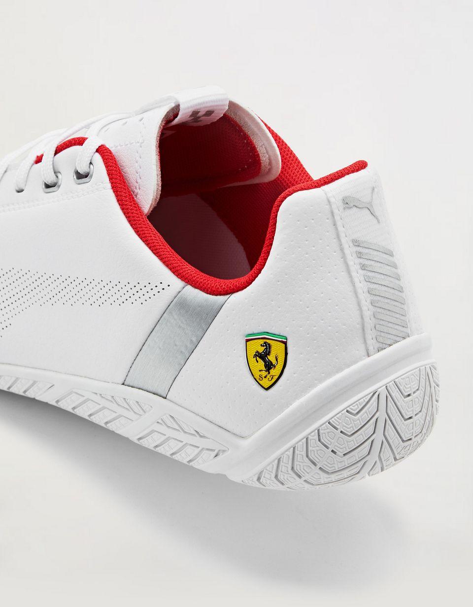 Ferrari X Puma Rosso Corsa Red Ridge Cat Sneakers in White | Lyst