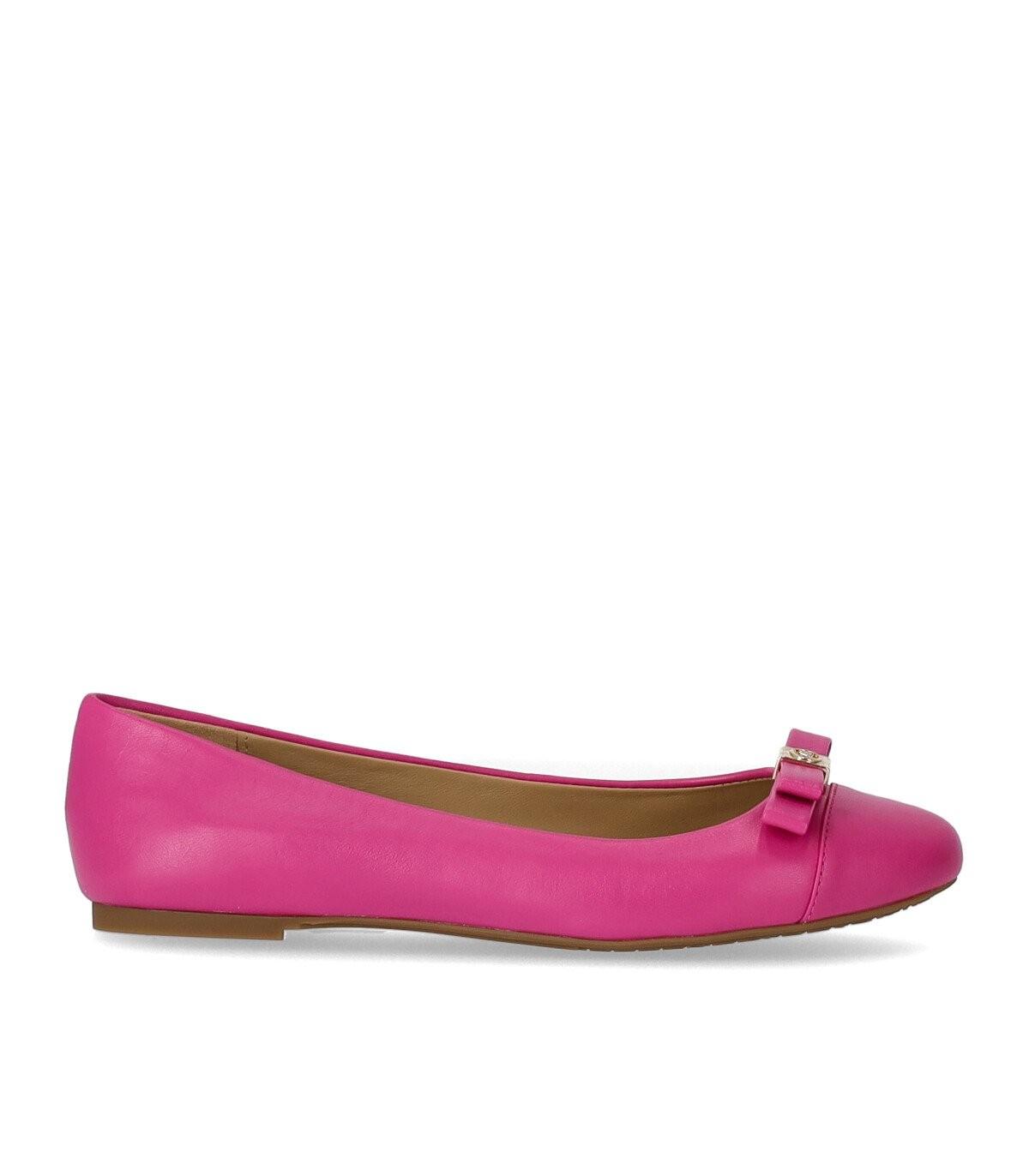 Michael Kors Andrea Fuchsia Ballet Flat Shoe in Pink | Lyst