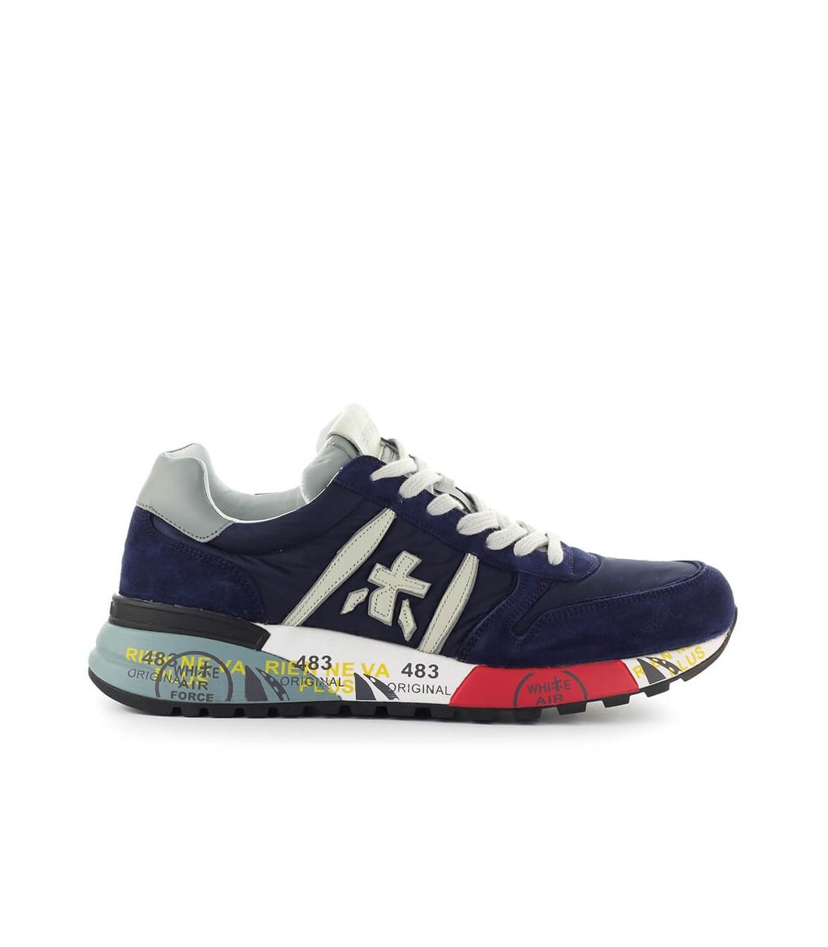 Premiata Suede Lander 3756 Sneaker in Blue for Men | Lyst
