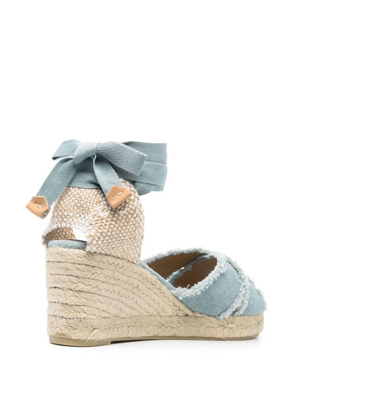 Castañer Canvas Bluma Lichtblauwe Espadrilles Met Sleehak in het Blauw -  Lyst