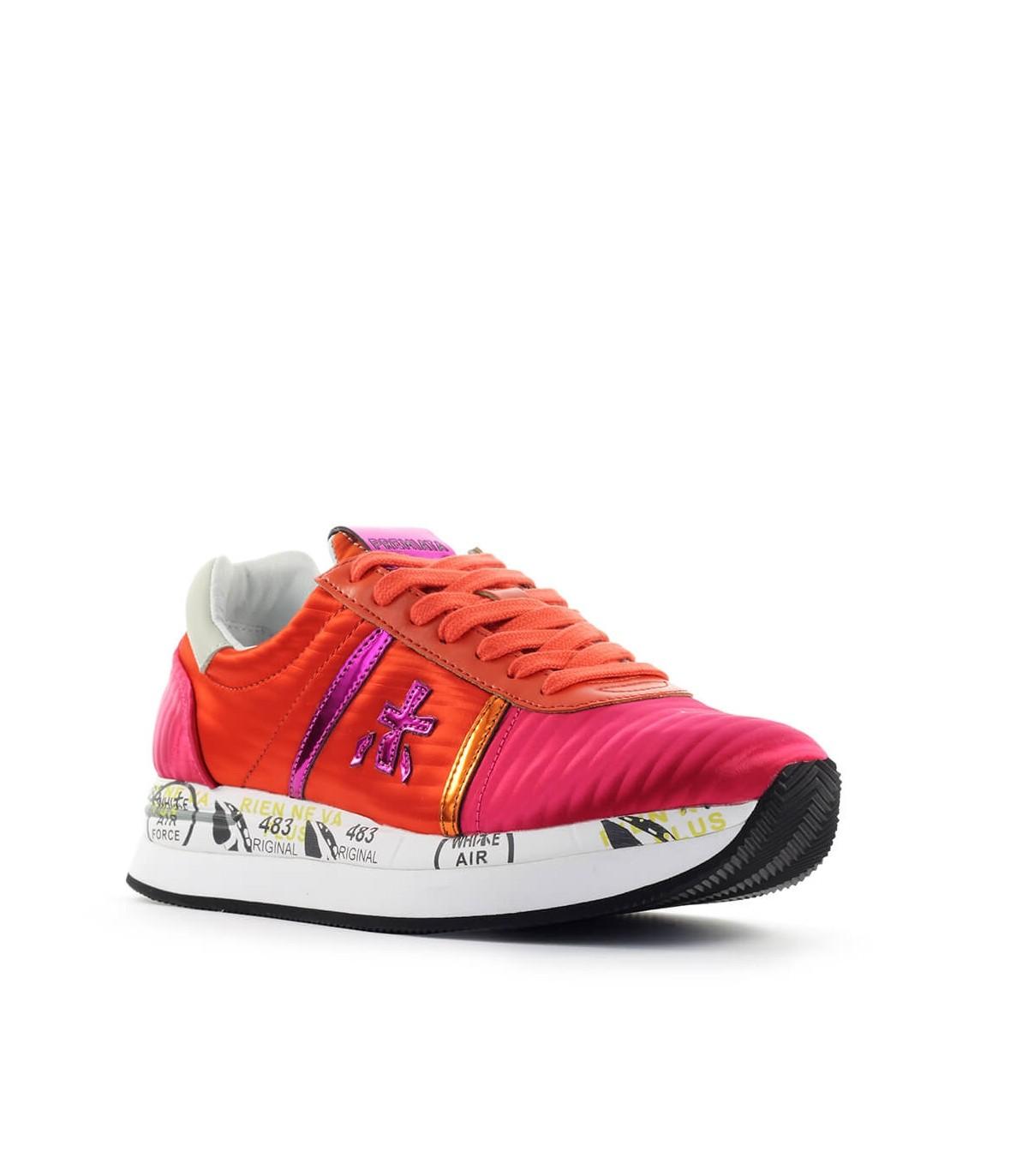 Premiata Satijn Conny 3615 Sneaker in het Rood - Lyst