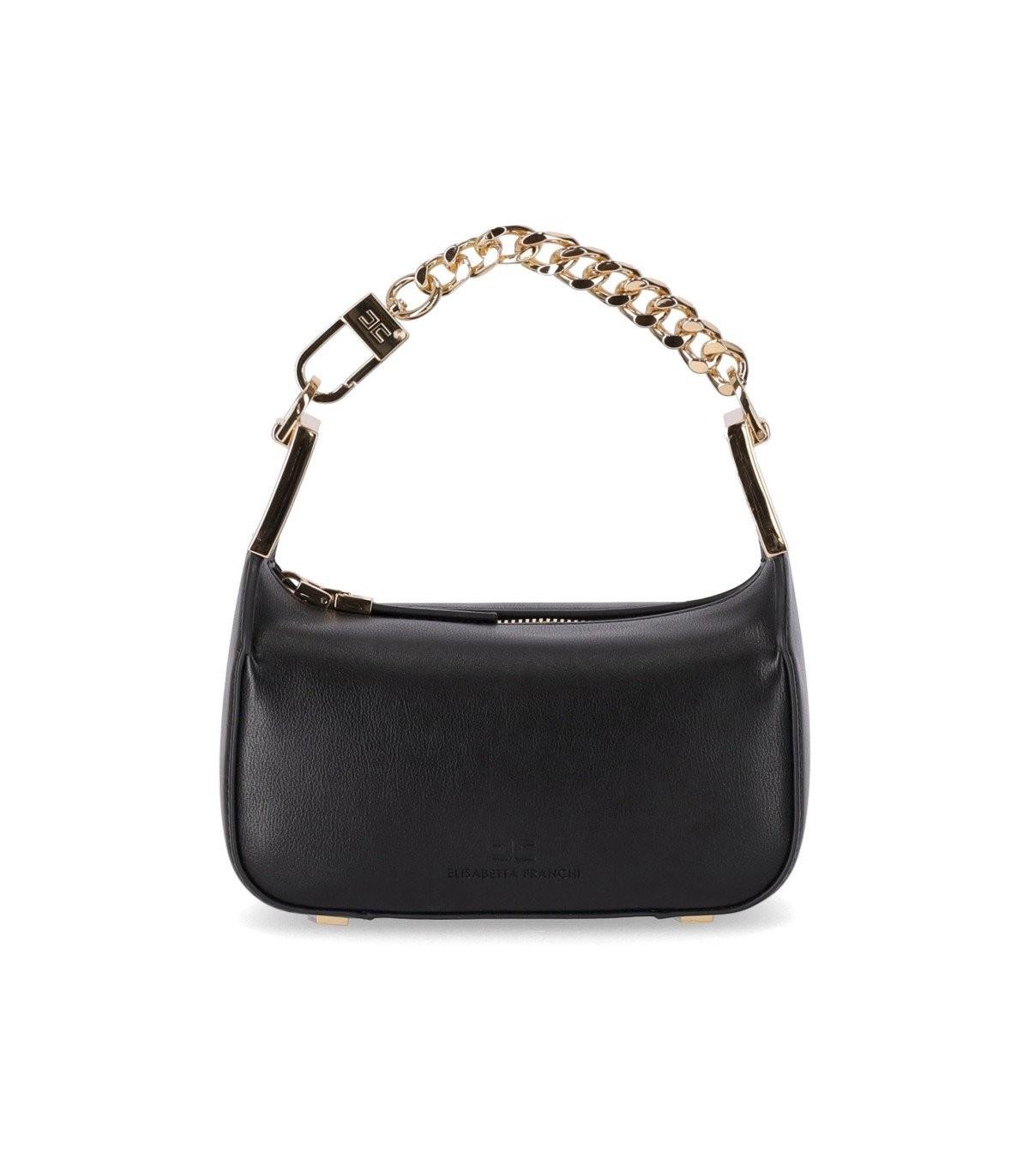 Elisabetta Franchi E Mini Tas Met Ketting in het Zwart Lyst NL