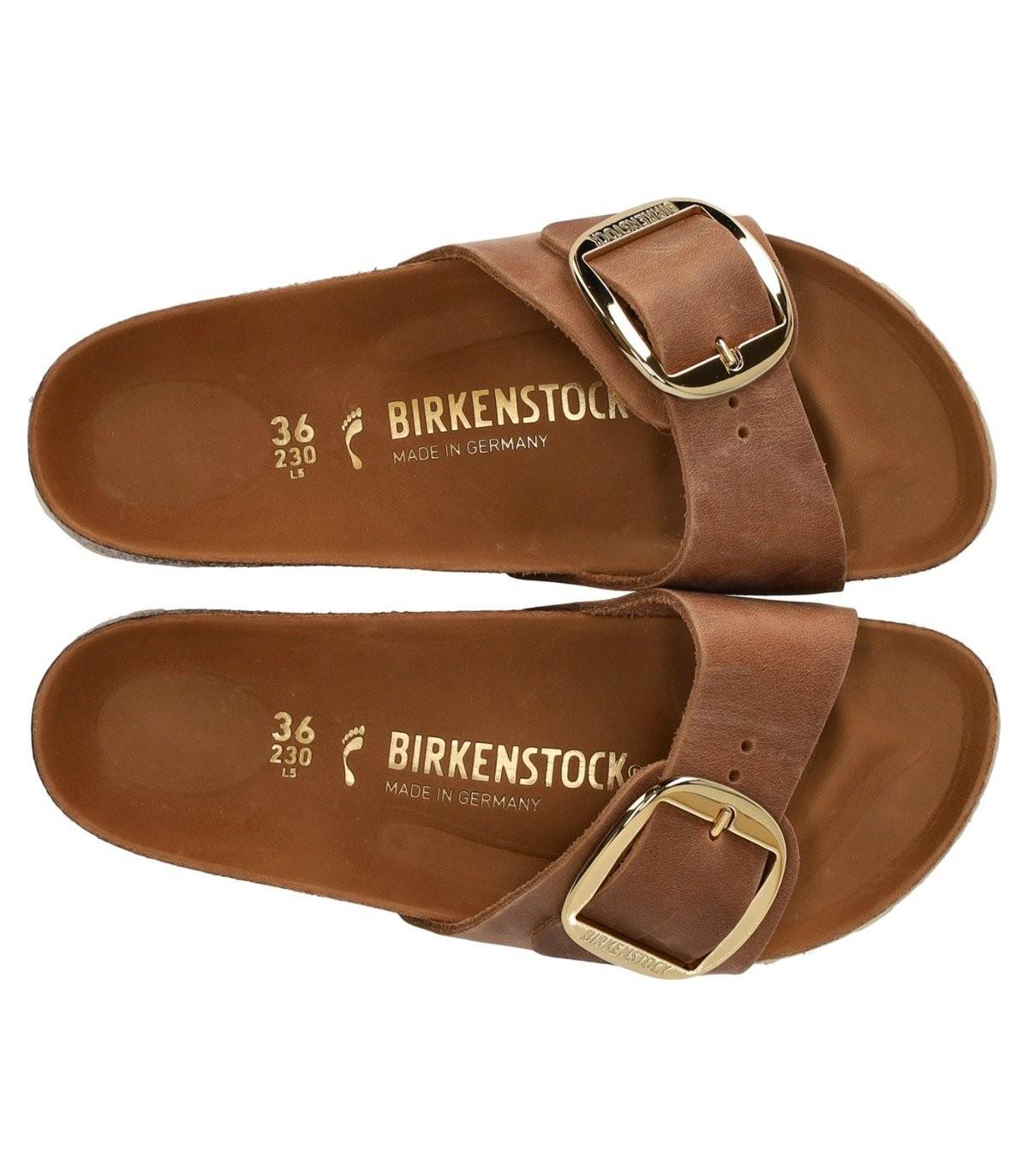 Birkenstock madrid cognac best sale