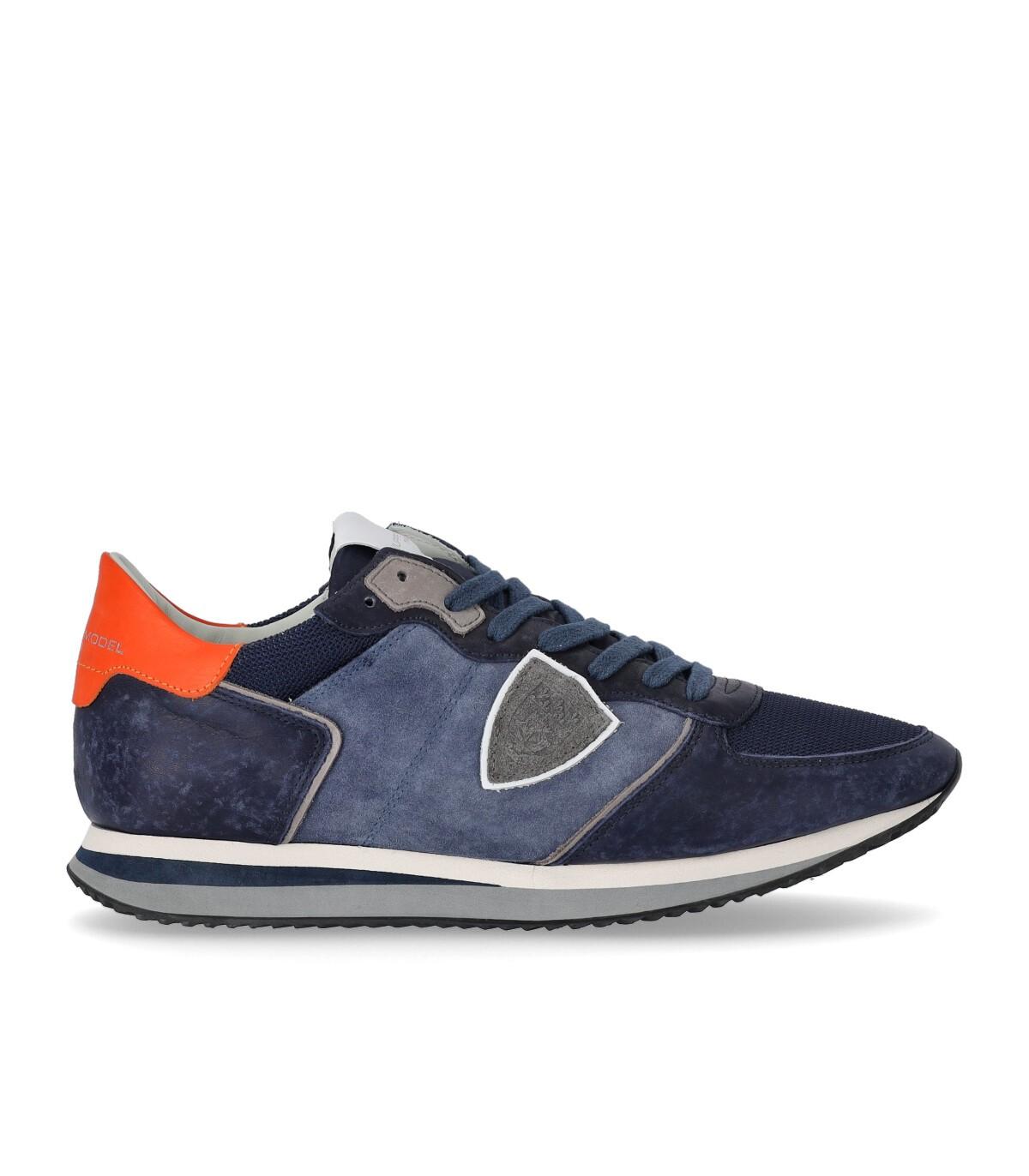 Philippe Model Trpx Low Denim Orange Sneaker in Blue for Men | Lyst UK