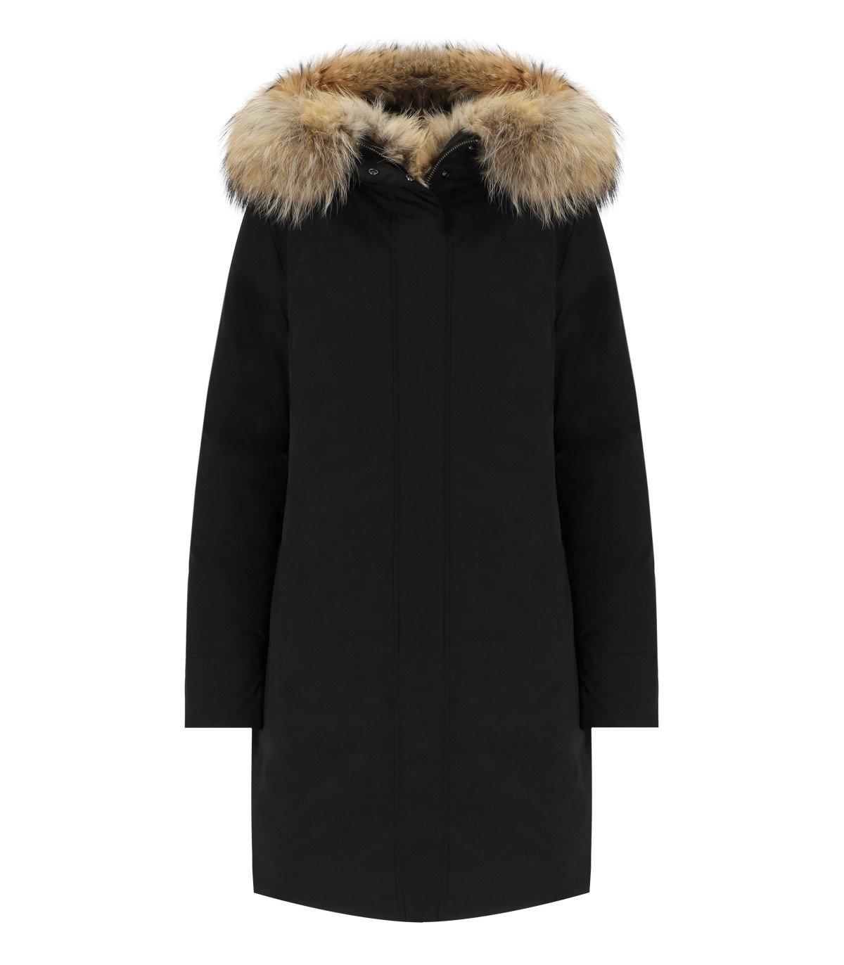 Woolrich Luxury Boulder Black Coat | Lyst