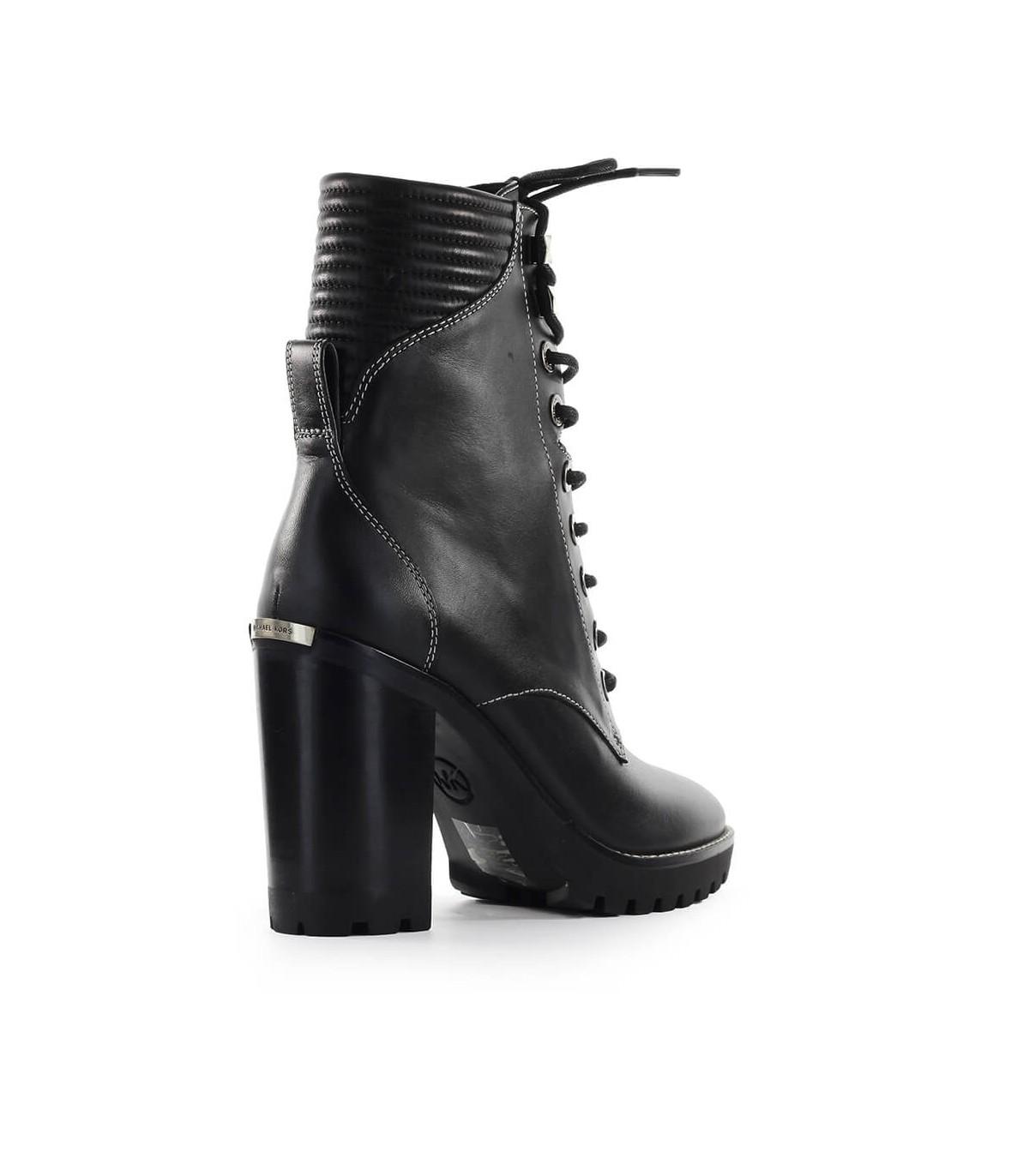 michael kors black heel boots