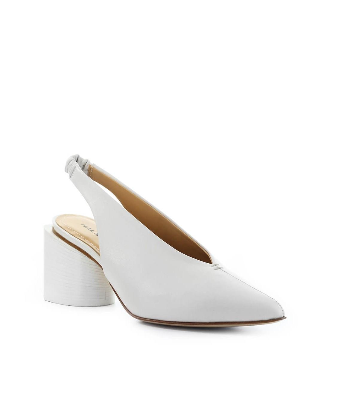 Halmanera Nappa Leren Slingback Pump in het Wit - Lyst