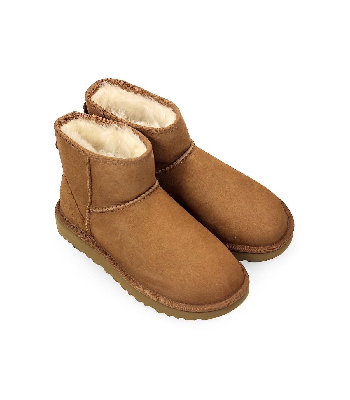 UGG Suede Kids Classic Mini Ii Chestnut Boot in Leather (Brown) - Lyst