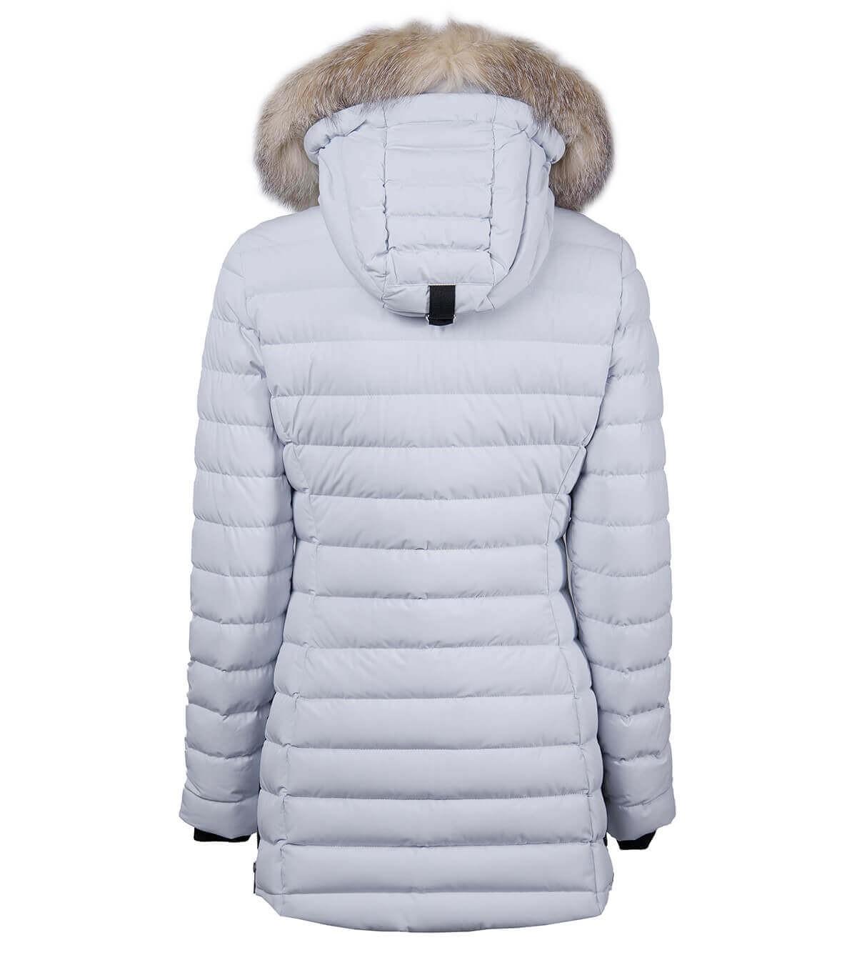 light grey padded coat