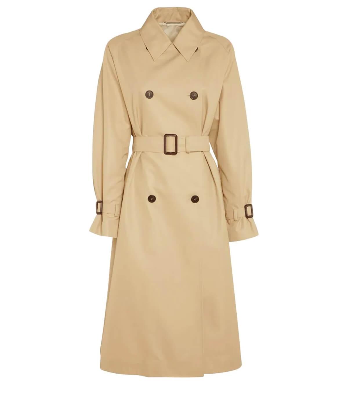 Weekend by Maxmara Cotton Canasta Beige Trench Coat in Natural | Lyst