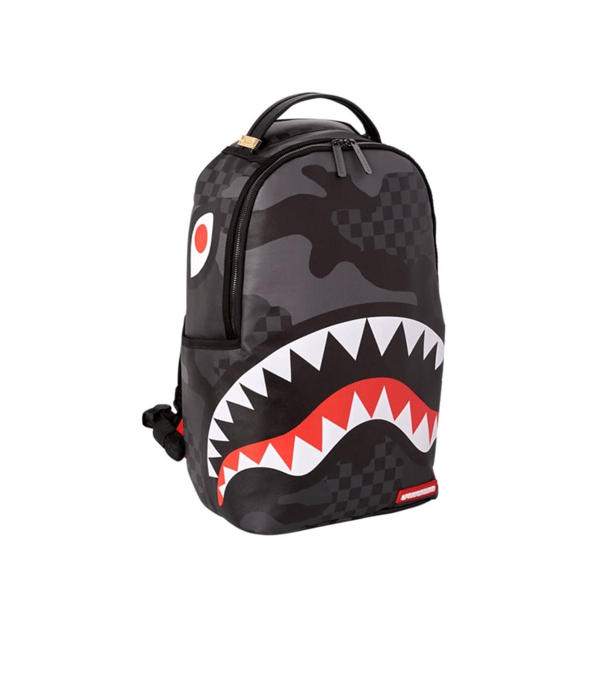 Sprayground Beyond Hype Black Camo Shark Backpack