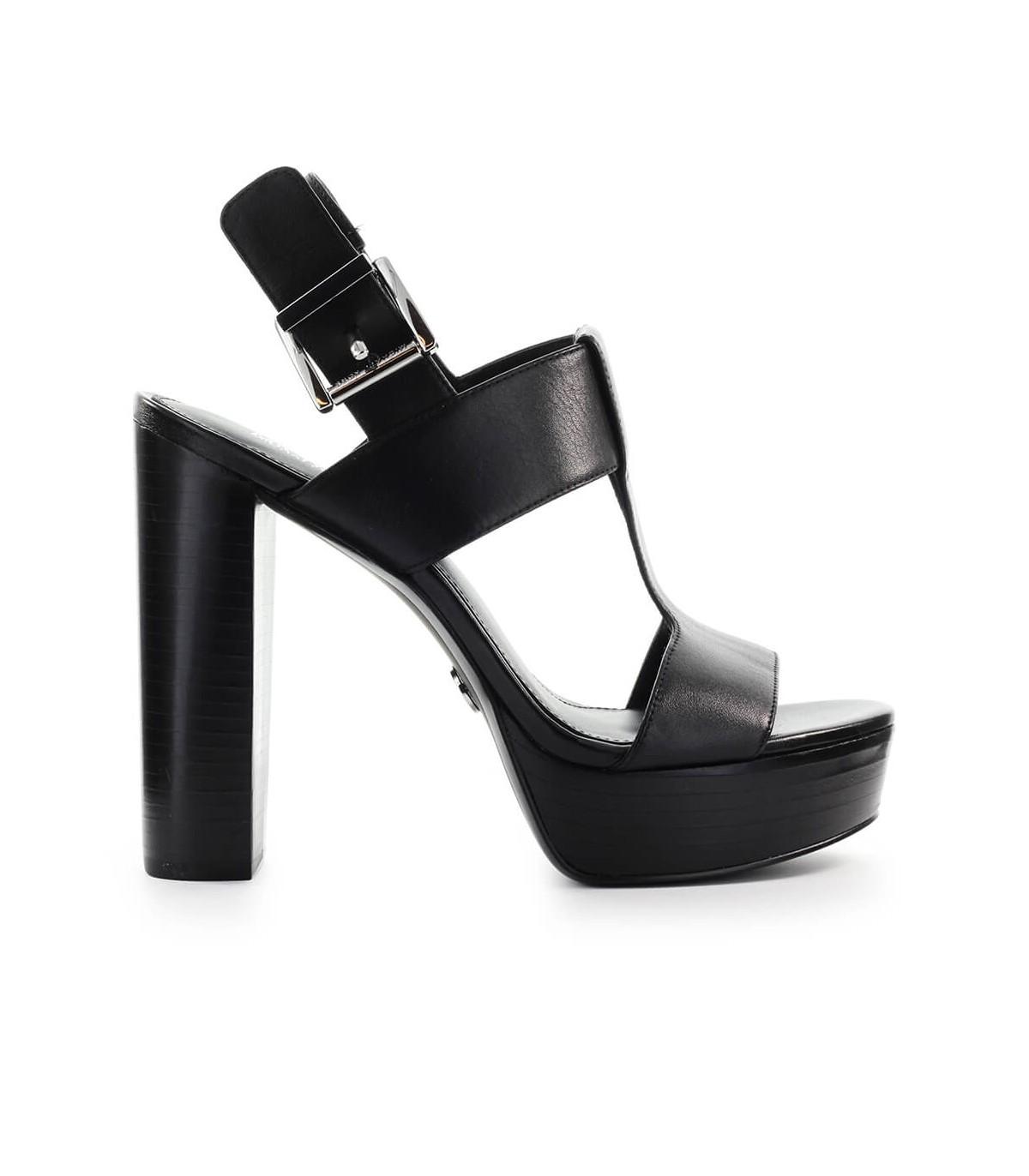 Michael Kors Becker Black Platform Sandal - Lyst